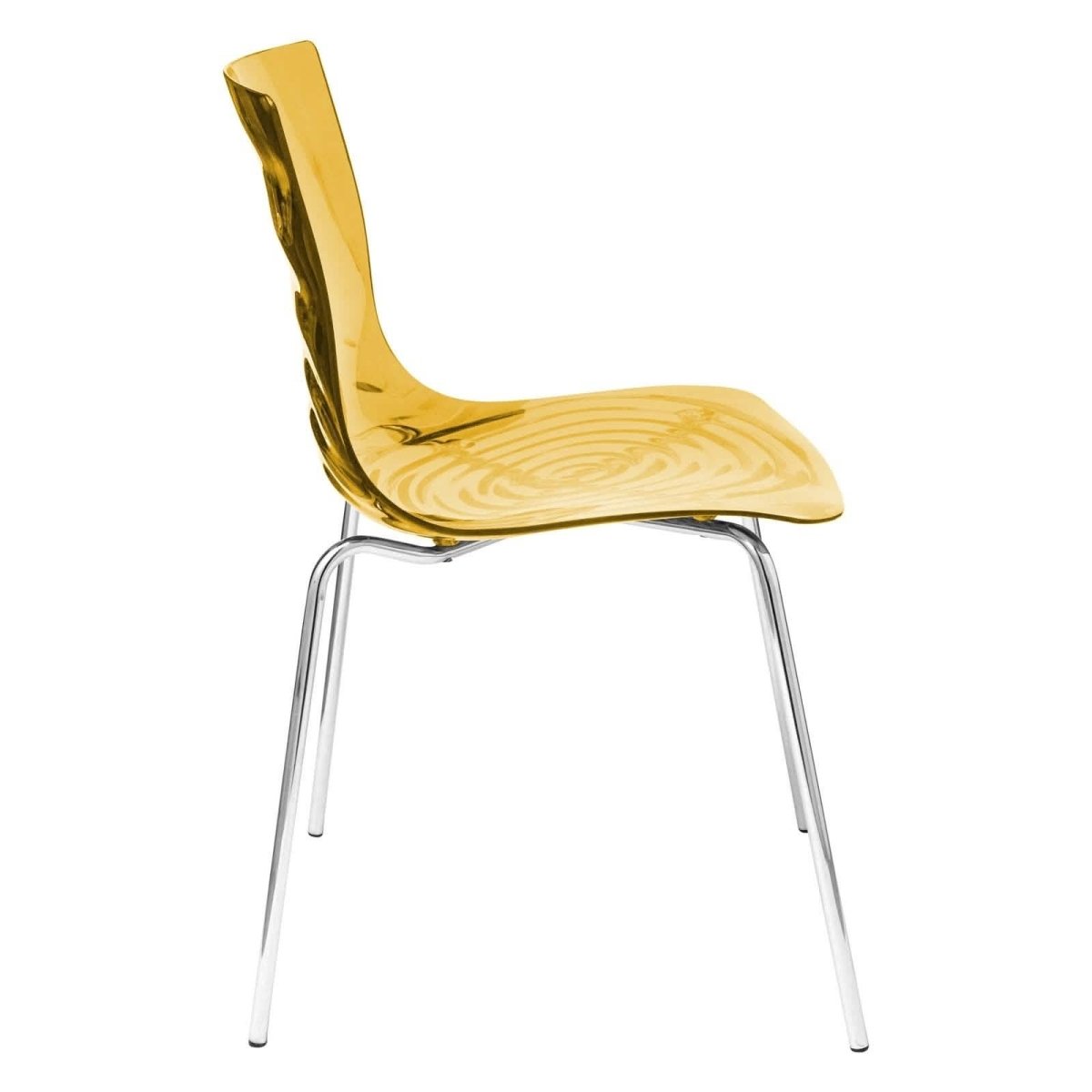 Astor Dining Chair Modern ABS Plastic Side Chair with Stainless - Steel Legs