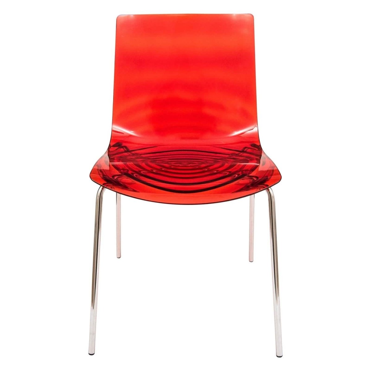 Astor Dining Chair Modern ABS Plastic Side Chair with Stainless - Steel Legs
