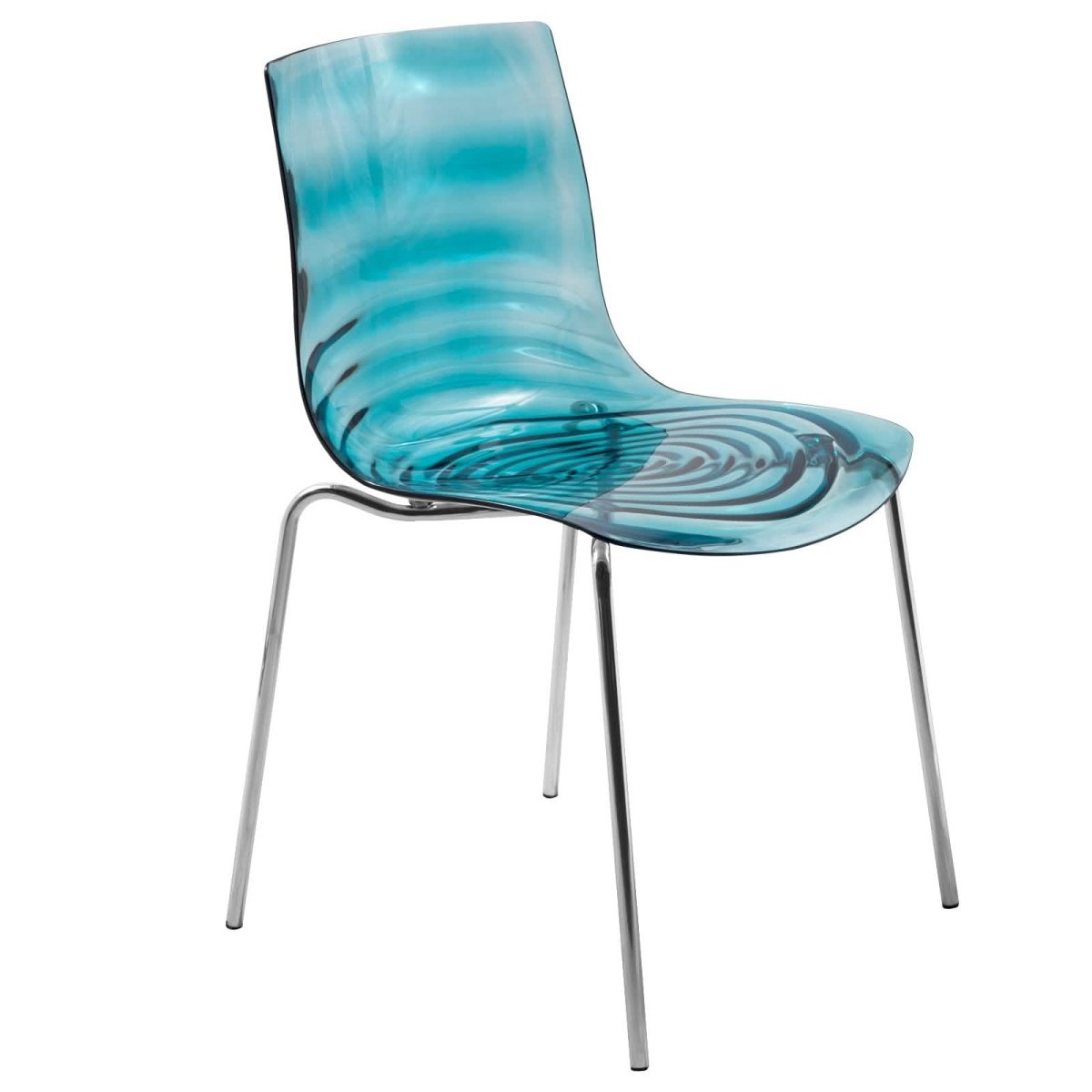 Astor Dining Chair Modern ABS Plastic Side Chair with Stainless - Steel Legs