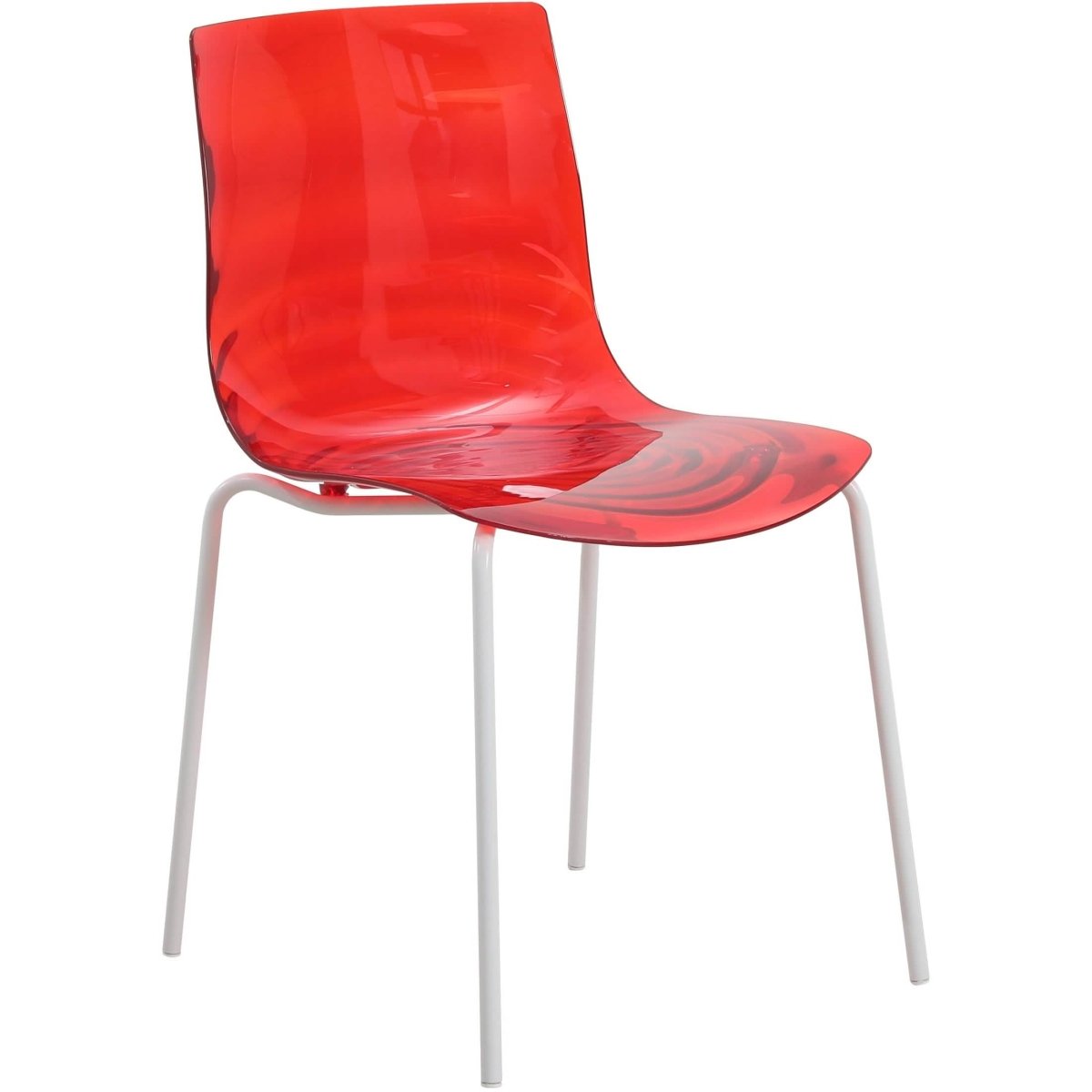 Astor Dining Chair Modern ABS Plastic Side Chair with Stainless - Steel Legs
