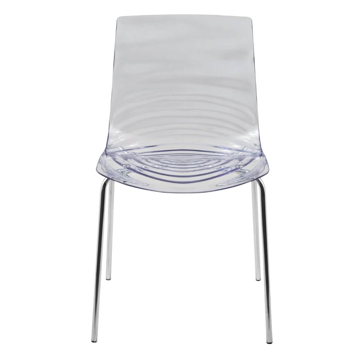 Astor Dining Chair Modern ABS Plastic Side Chair with Stainless - Steel Legs
