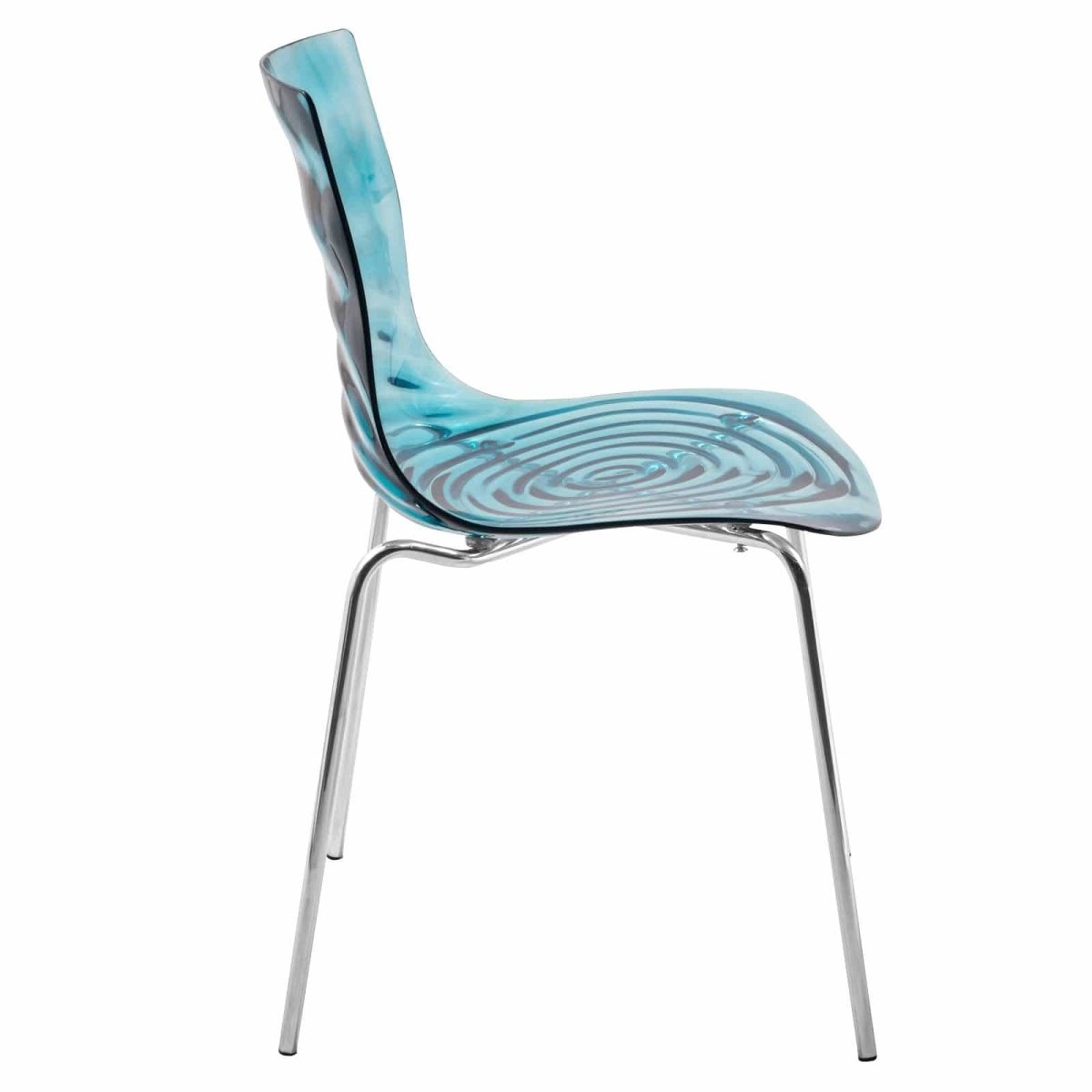 Astor Dining Chair Modern ABS Plastic Side Chair with Stainless - Steel Legs