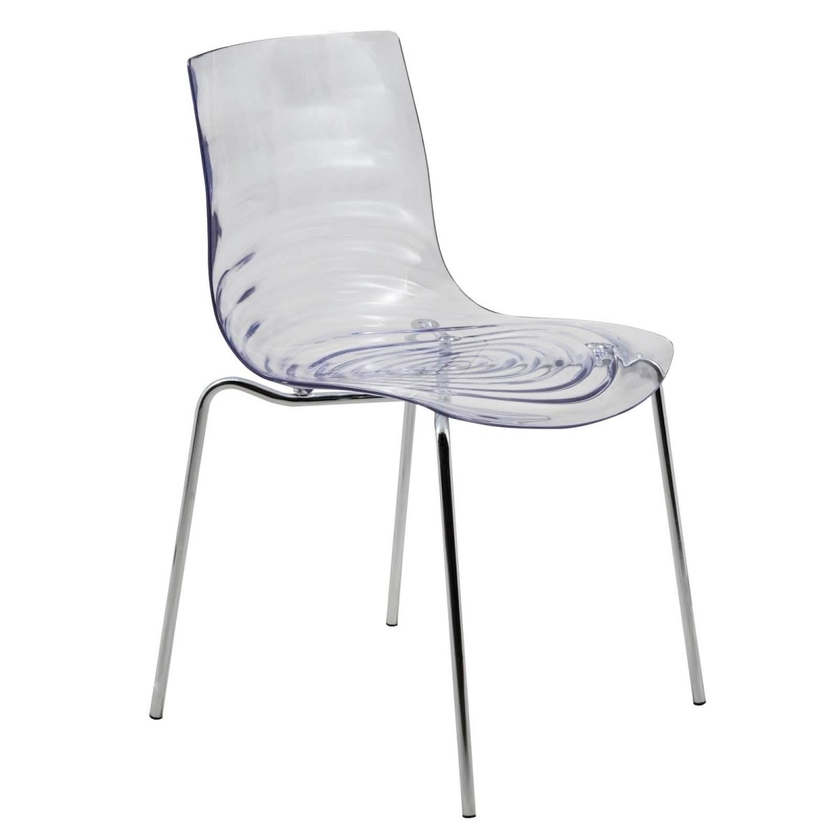 Astor Dining Chair Modern ABS Plastic Side Chair with Stainless - Steel Legs