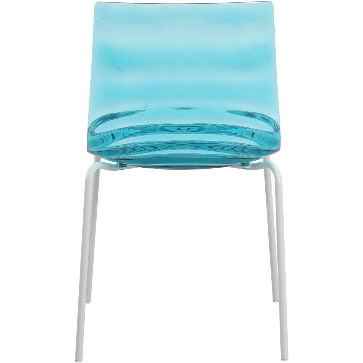 Astor Dining Chair Modern ABS Plastic Side Chair with Stainless - Steel Legs