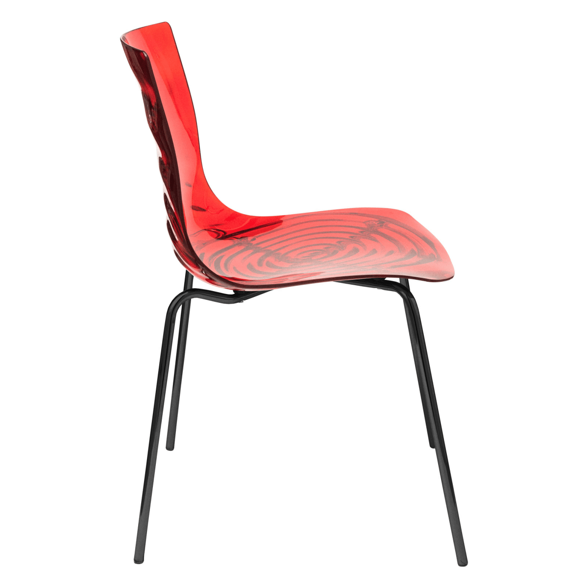 Astor Dining Chair Modern ABS Plastic Side Chair with Stainless - Steel Legs