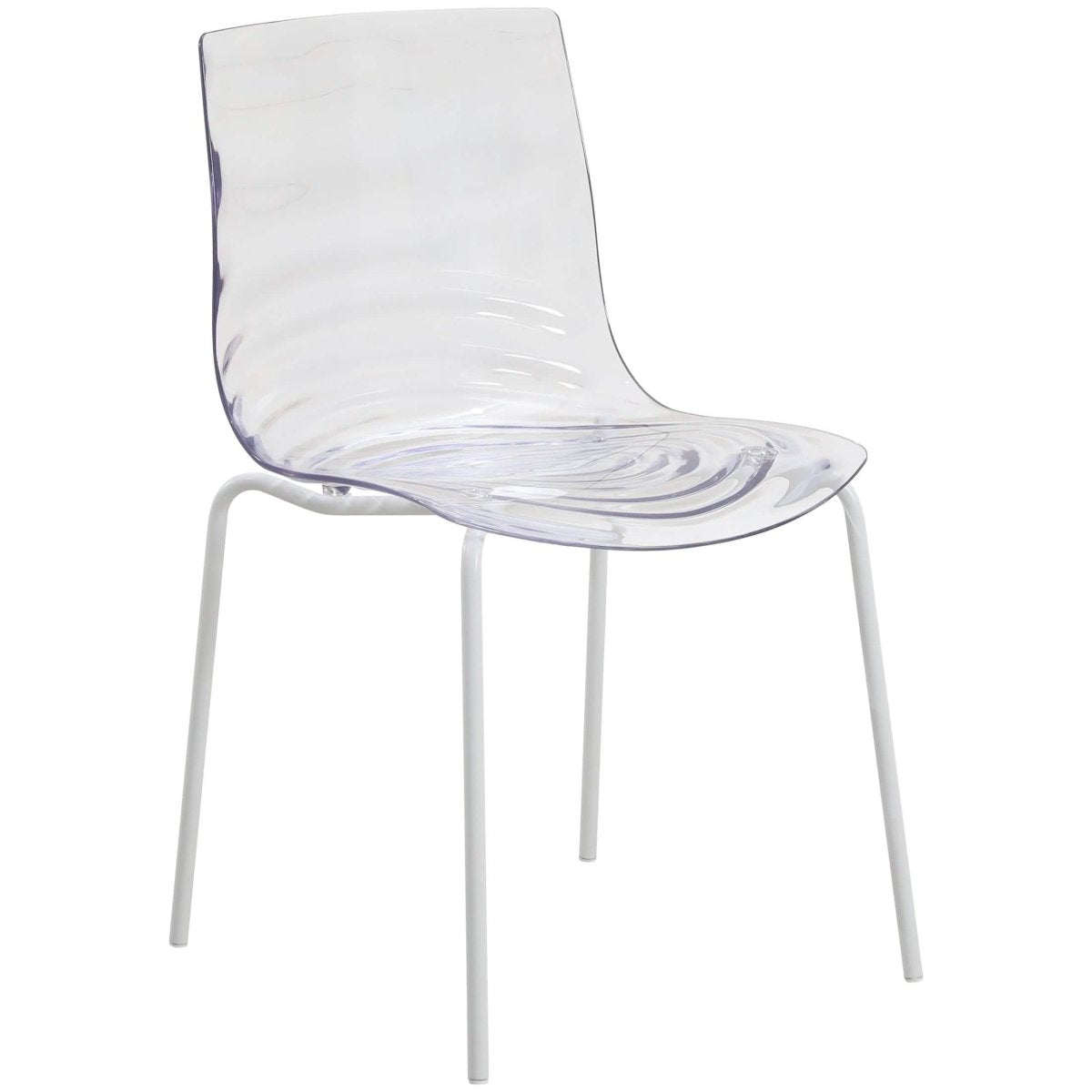 Astor Dining Chair Modern ABS Plastic Side Chair with Stainless - Steel Legs