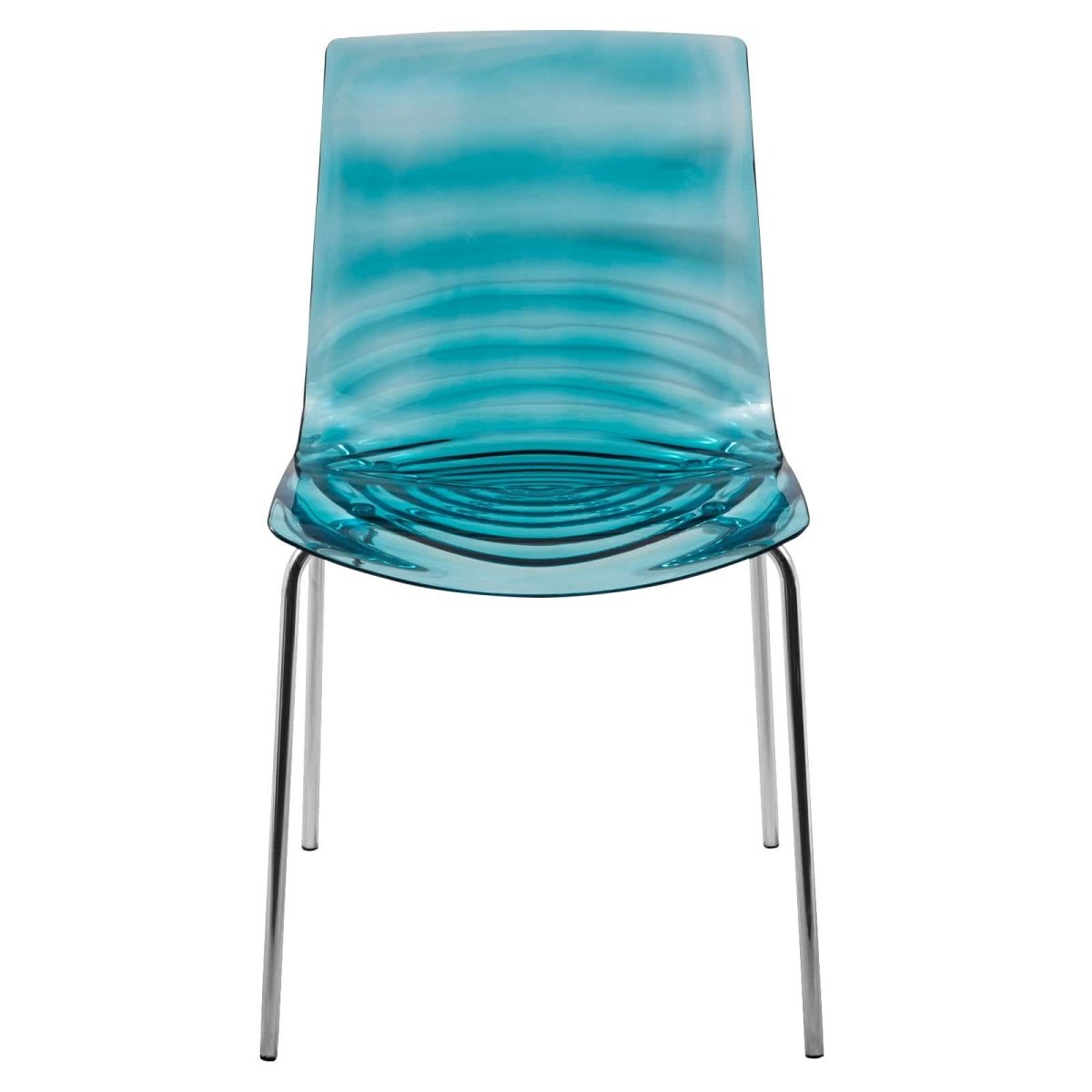 Astor Dining Chair Modern ABS Plastic Side Chair with Stainless - Steel Legs