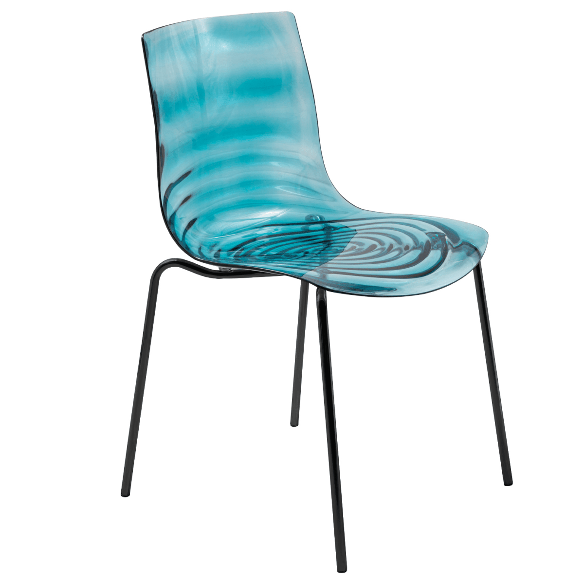 Astor Dining Chair Modern ABS Plastic Side Chair with Stainless - Steel Legs