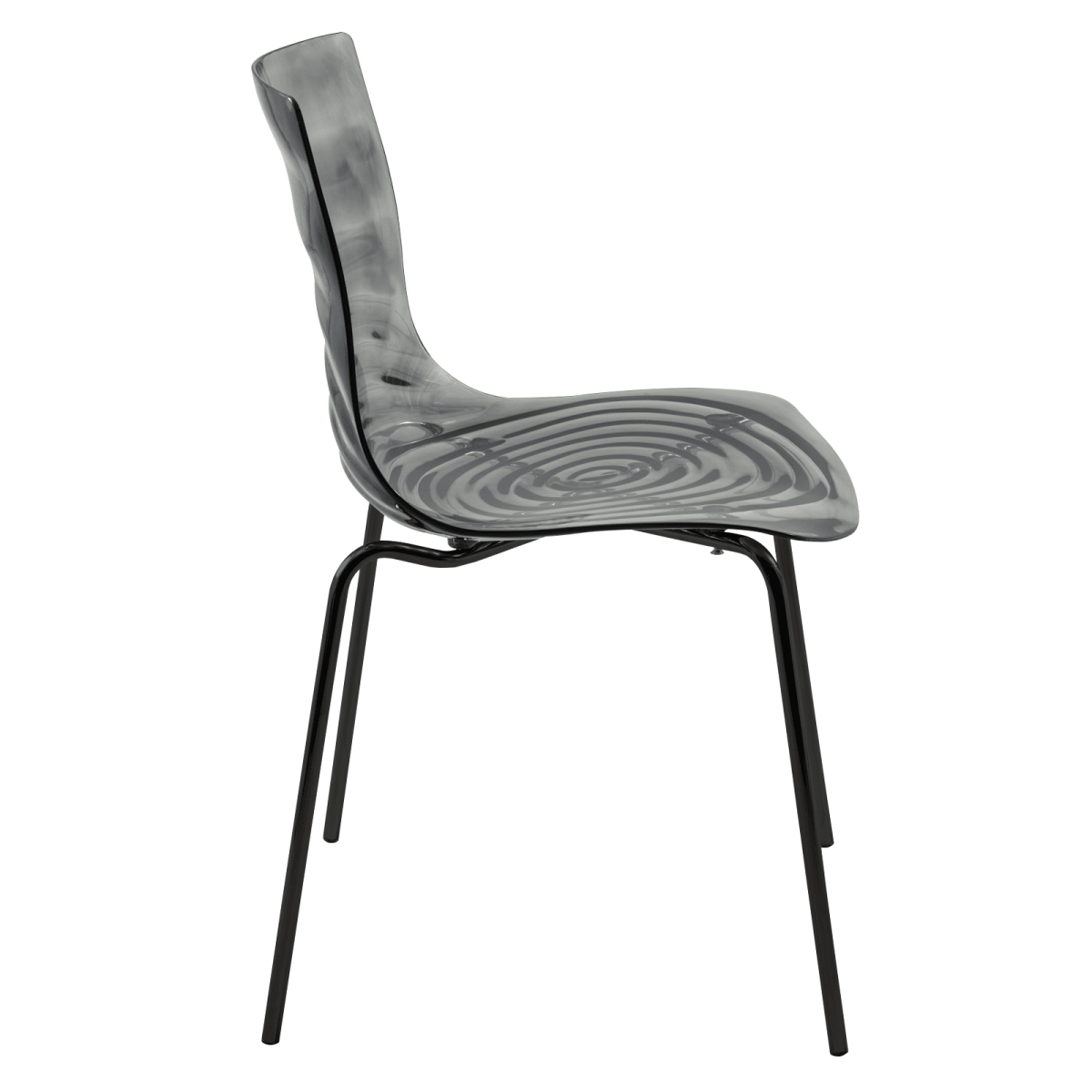 Astor Dining Chair Modern ABS Plastic Side Chair with Stainless - Steel Legs