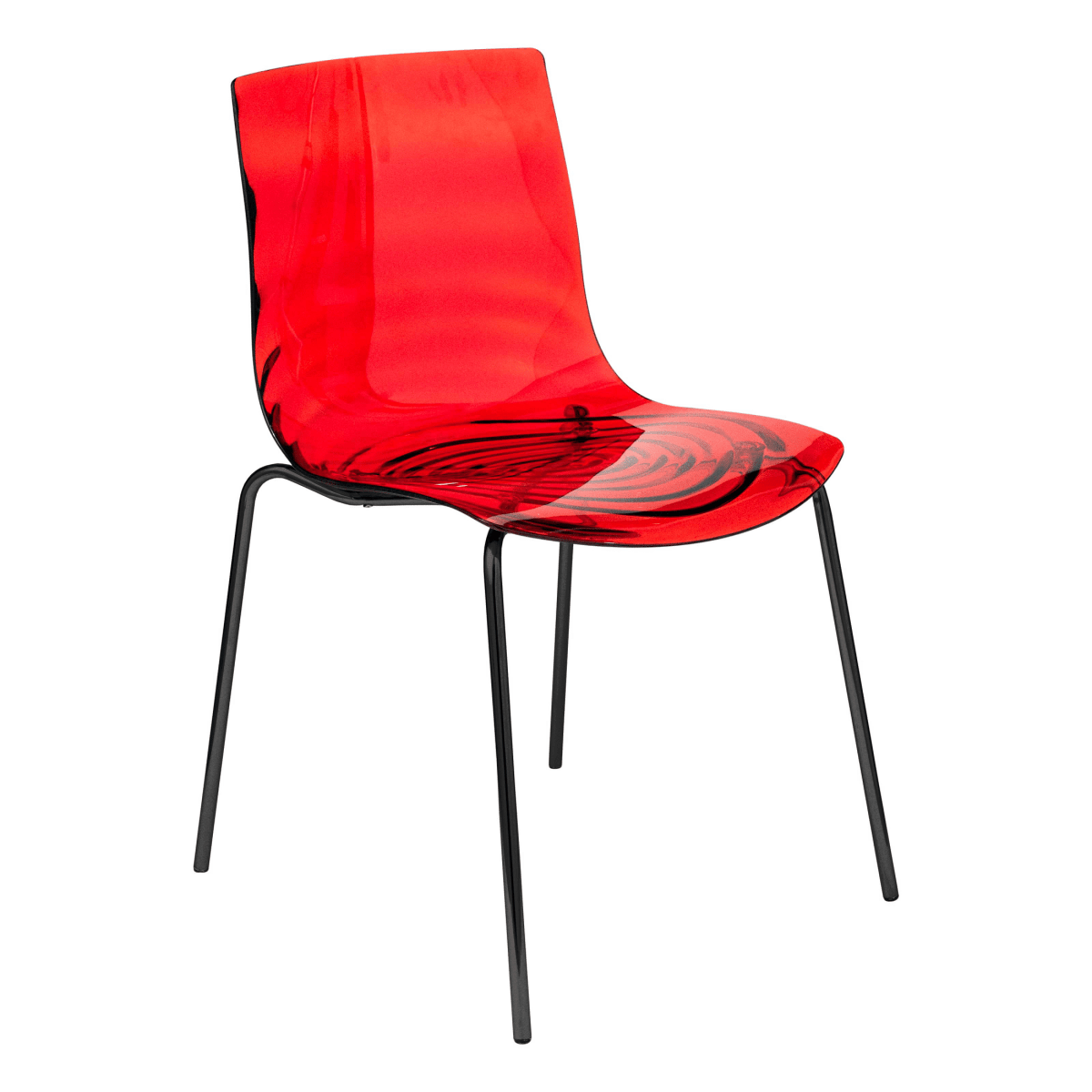 Astor Dining Chair Modern ABS Plastic Side Chair with Stainless - Steel Legs