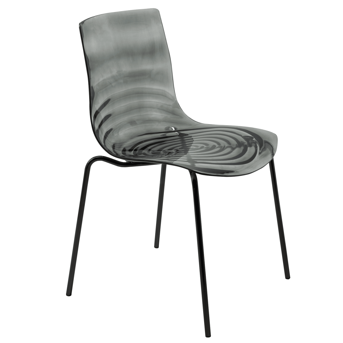 Astor Dining Chair Modern ABS Plastic Side Chair with Stainless - Steel Legs