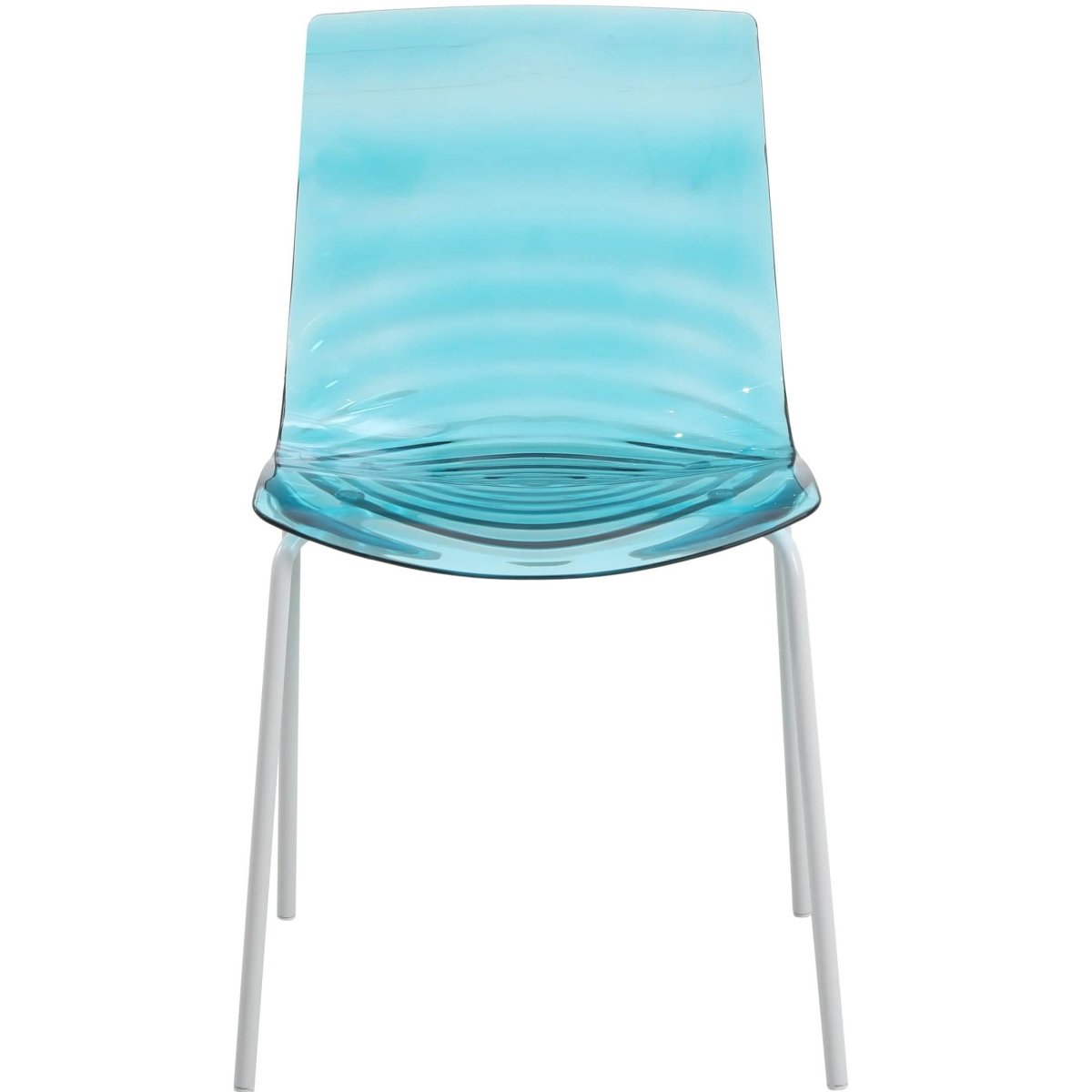 Astor Dining Chair Modern ABS Plastic Side Chair with Stainless - Steel Legs