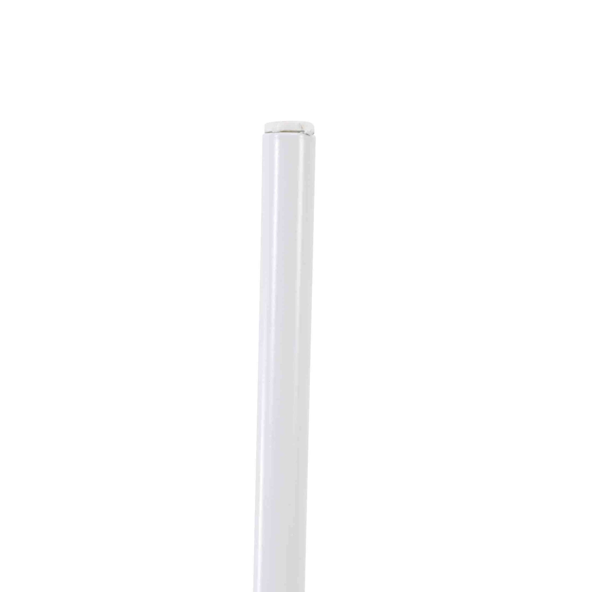 Astor Dining Chairs with ABS Plastic Seats in White Stainless Steel Set of 2