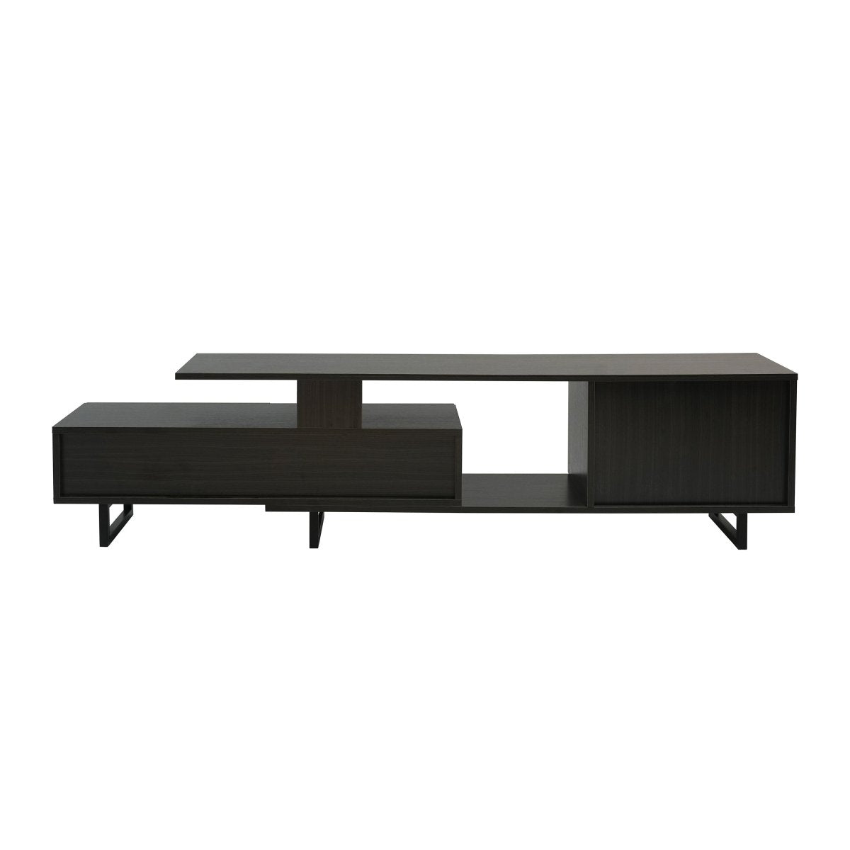 Avery Mid - Century Modern TV Stand with MDF Cabinet and Powder Coated Steel Legs