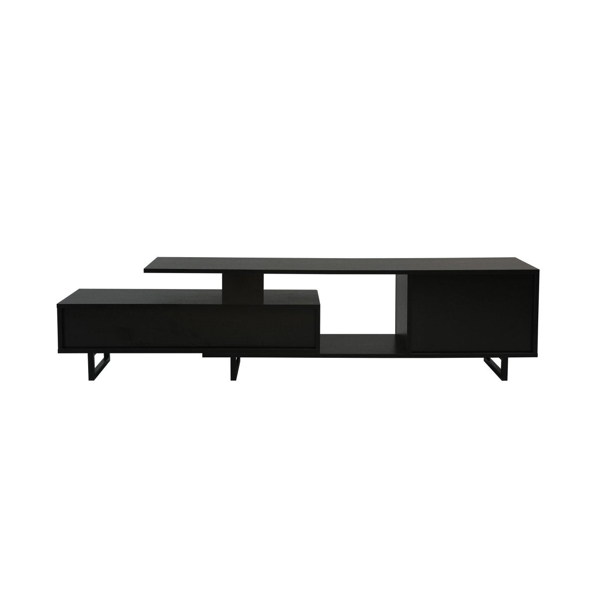 Avery Mid - Century Modern TV Stand with MDF Cabinet and Powder Coated Steel Legs