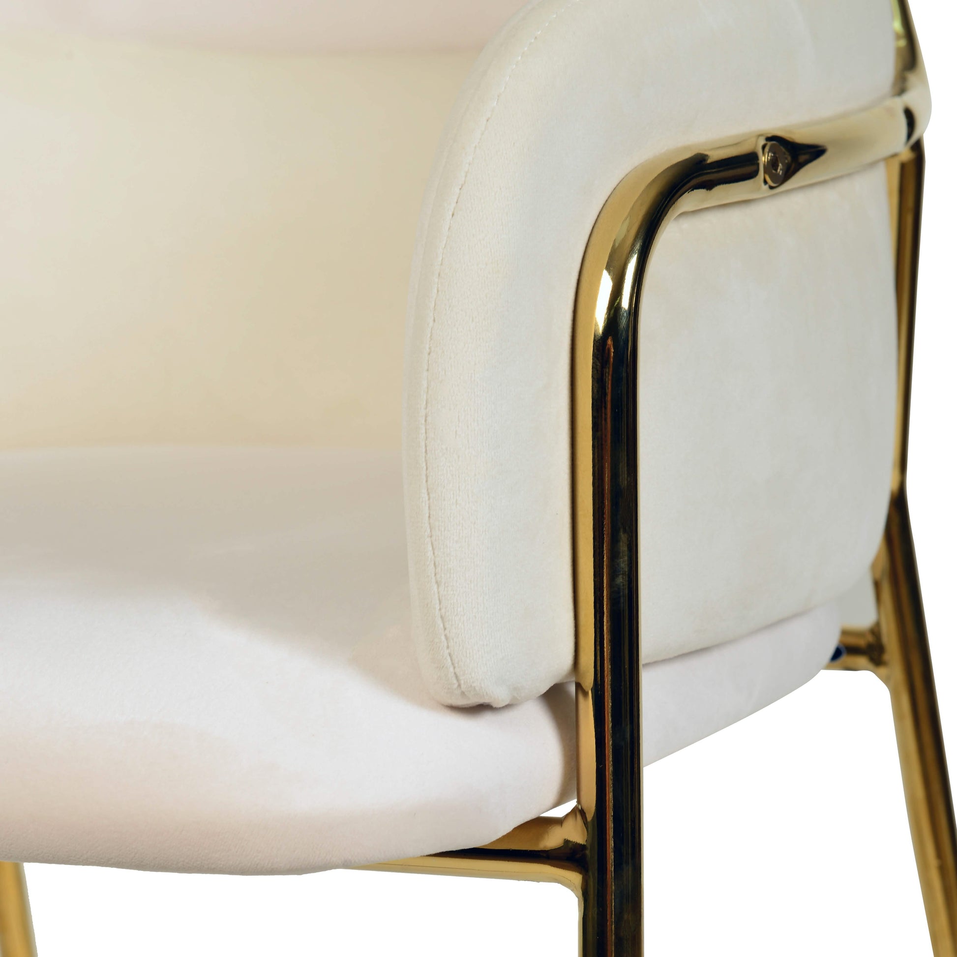 Axis 40" Bar Stool with Ergonomic Design, Powder - Coated Base, and Footrest in Black/Gold