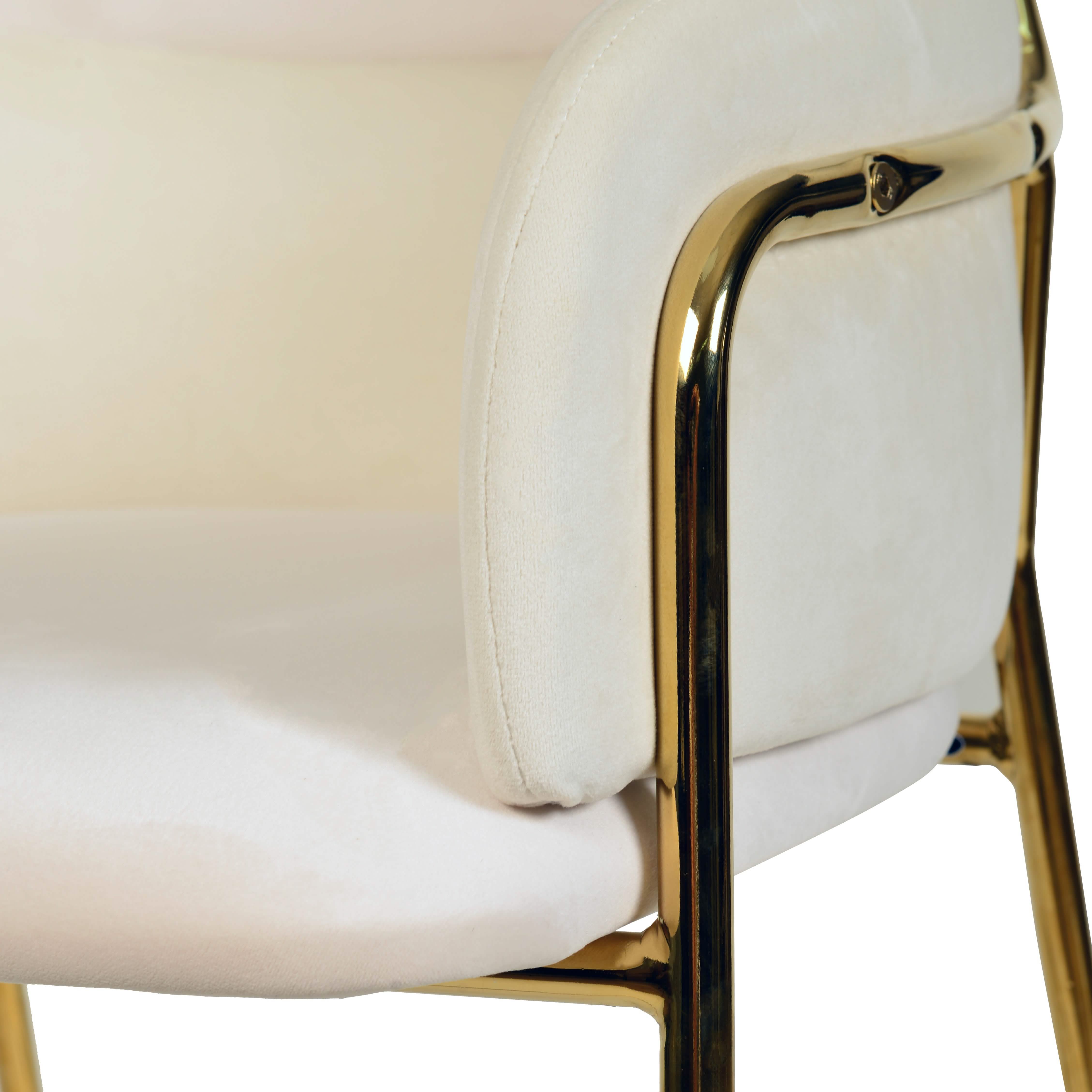 Axis 40" Bar Stool with Ergonomic Design, Powder - Coated Base, and Footrest in Black/Gold