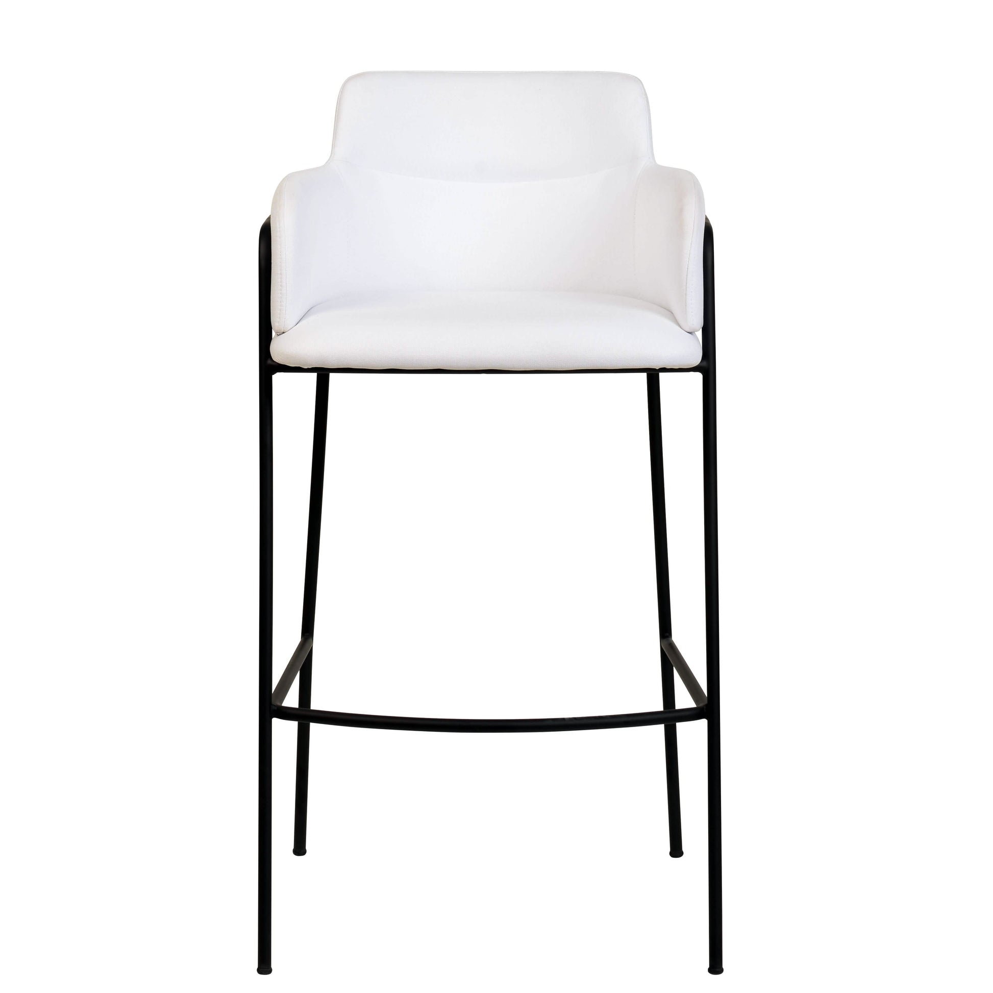 Axis 40" Bar Stool with Ergonomic Design, Powder - Coated Base, and Footrest in Black/Gold