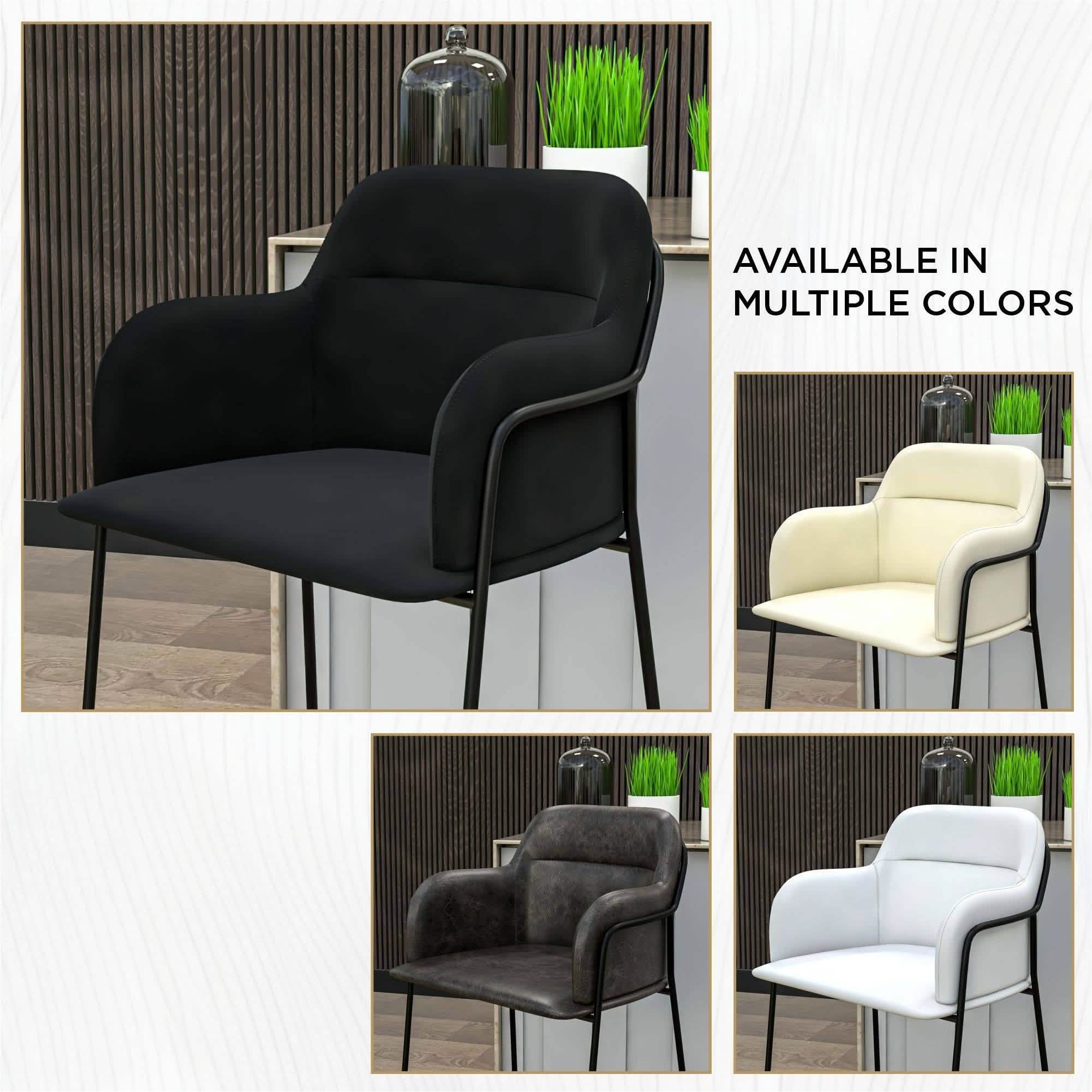 Axis 40" Bar Stool with Ergonomic Design, Powder - Coated Base, and Footrest in Black/Gold