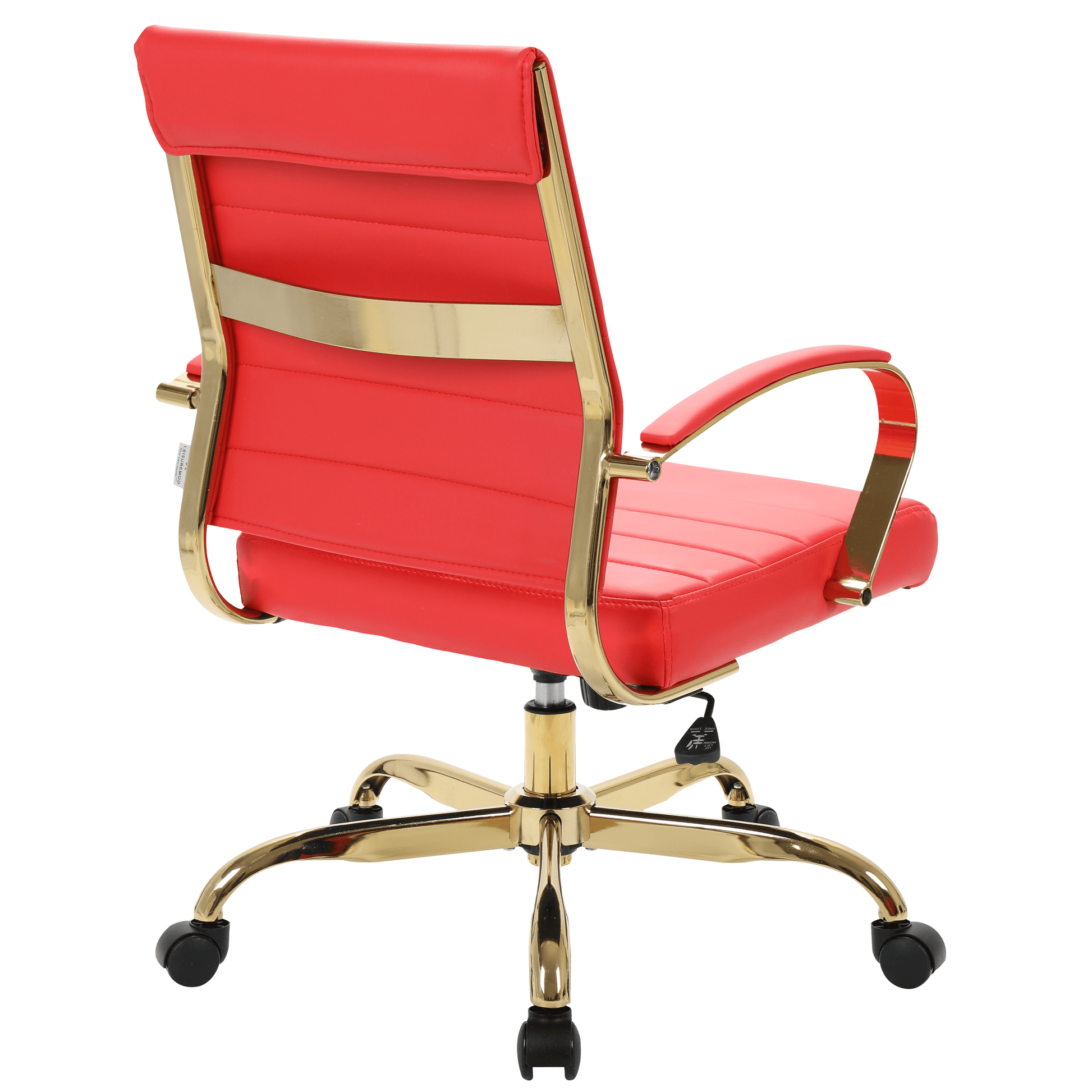 Benmar Mid - Back Leather Office Conference Chair Adjustable Height, Swivel, and Tilt