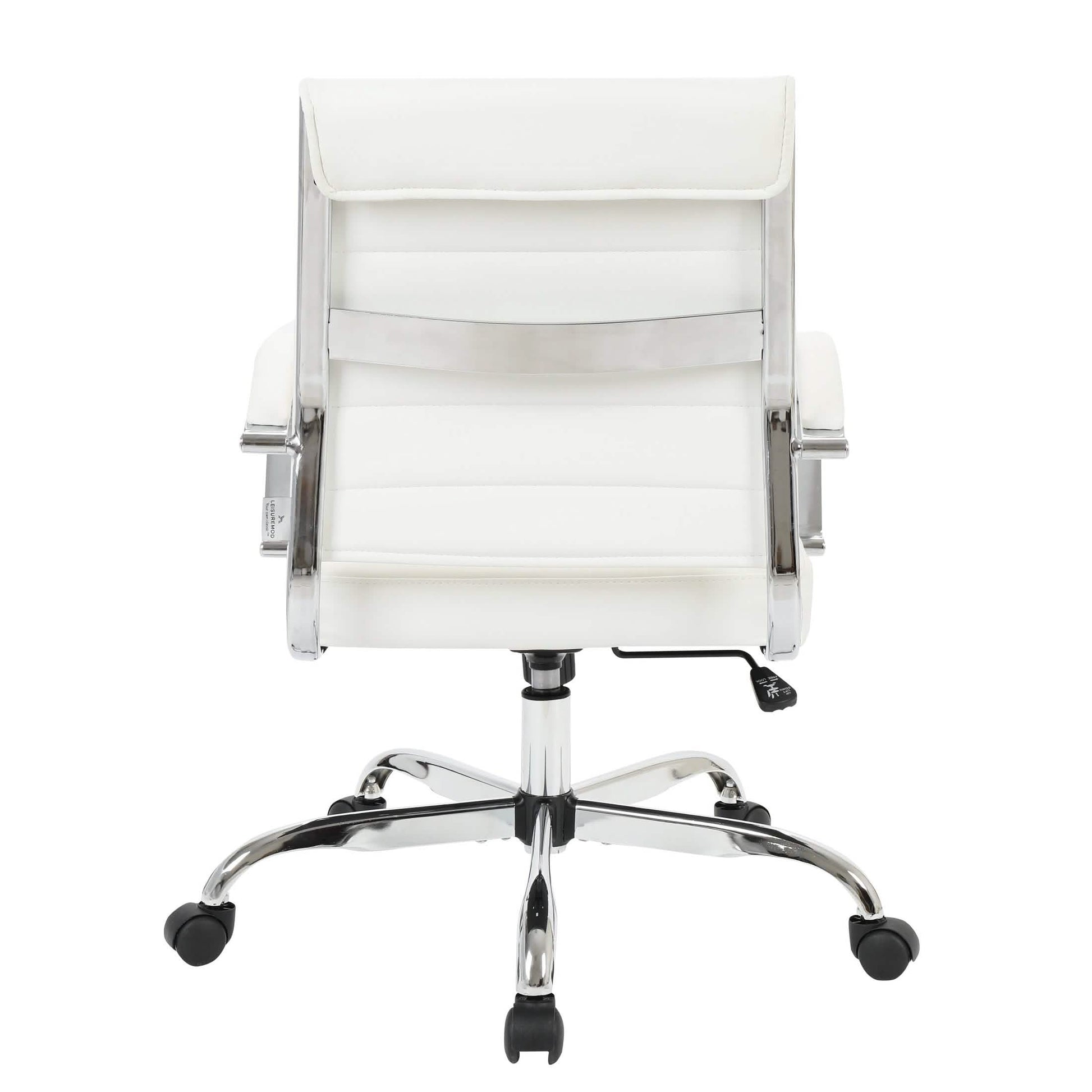 Benmar Mid - Back Leather Office Conference Chair Adjustable Height, Swivel, and Tilt