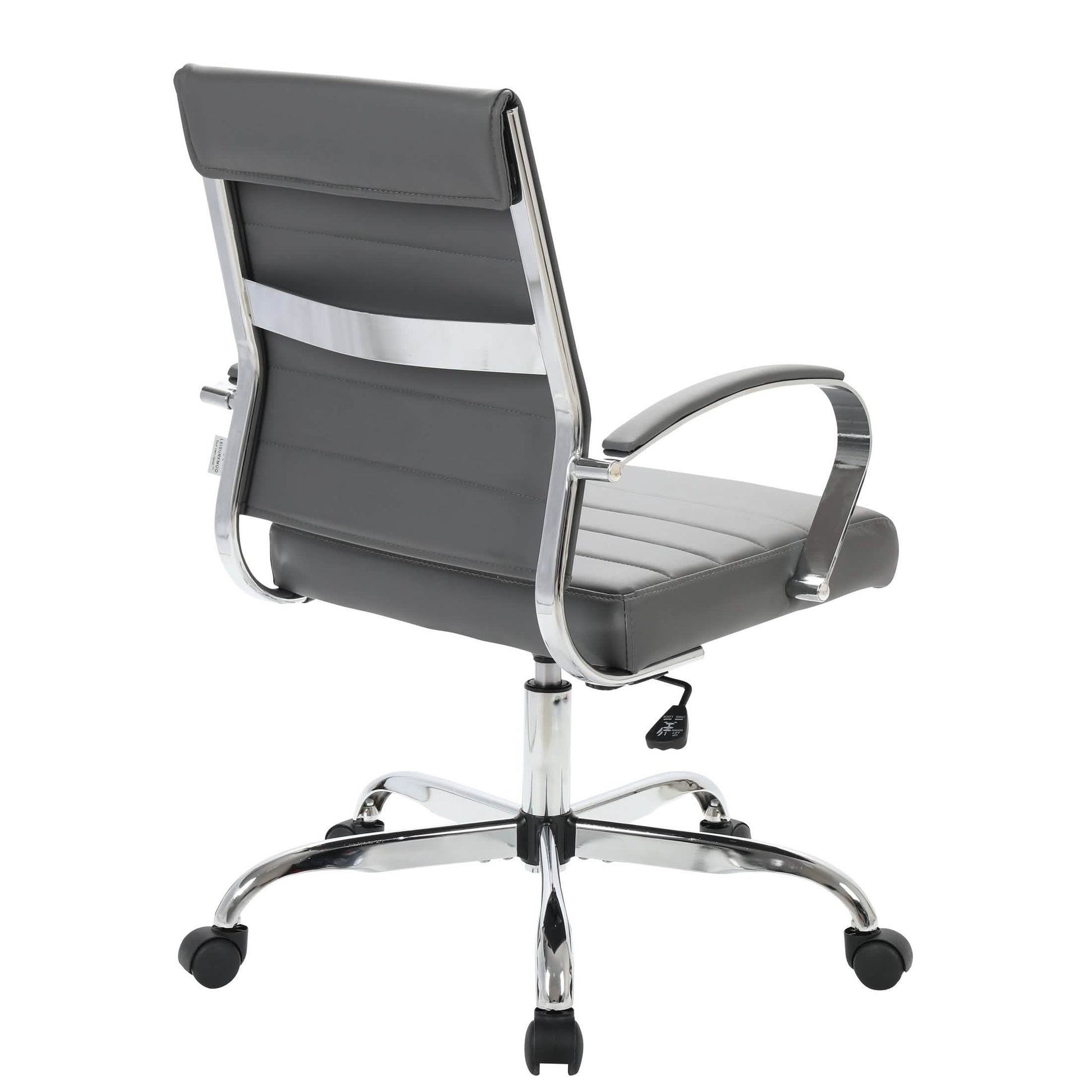 Benmar Mid - Back Leather Office Conference Chair Adjustable Height, Swivel, and Tilt