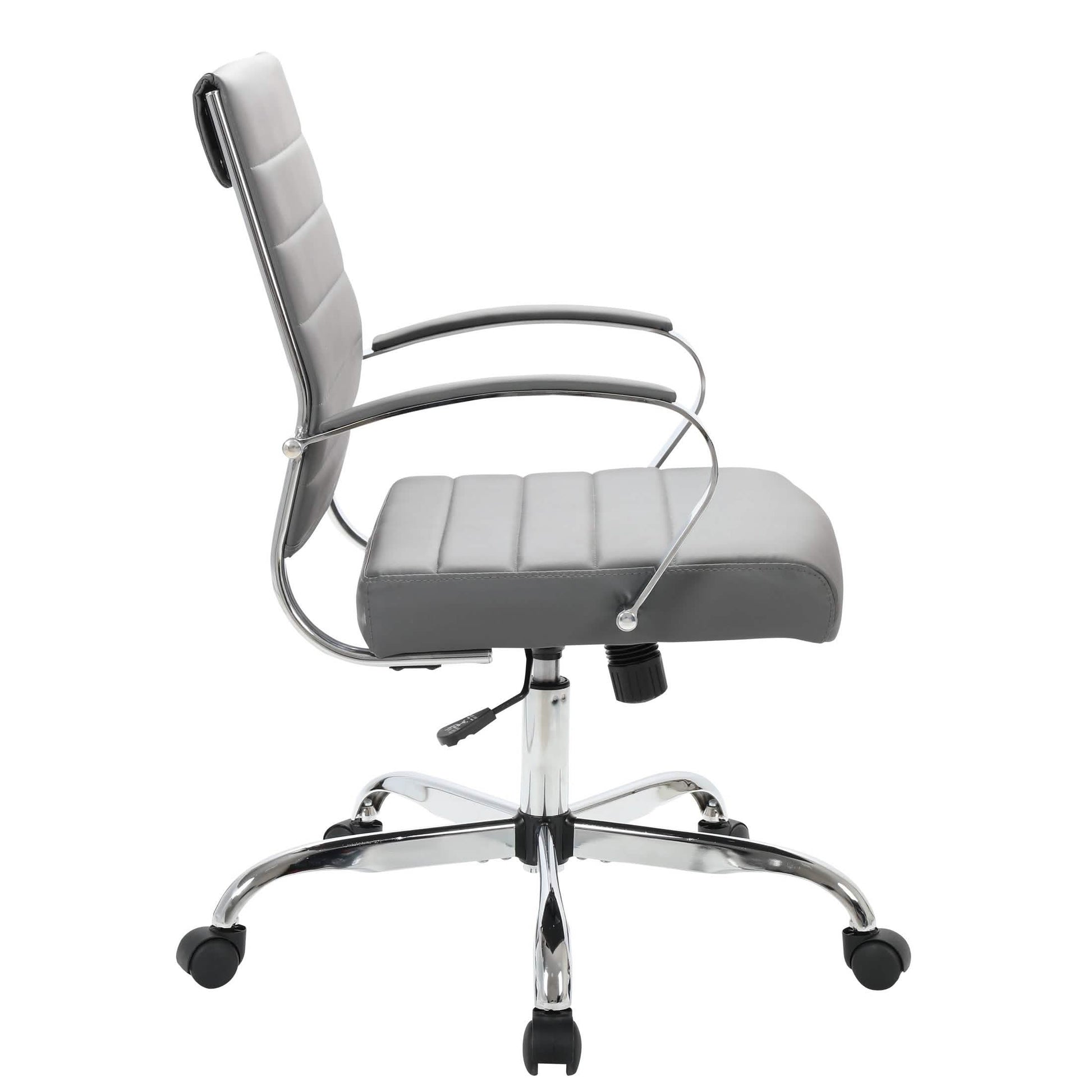 Benmar Mid - Back Leather Office Conference Chair Adjustable Height, Swivel, and Tilt