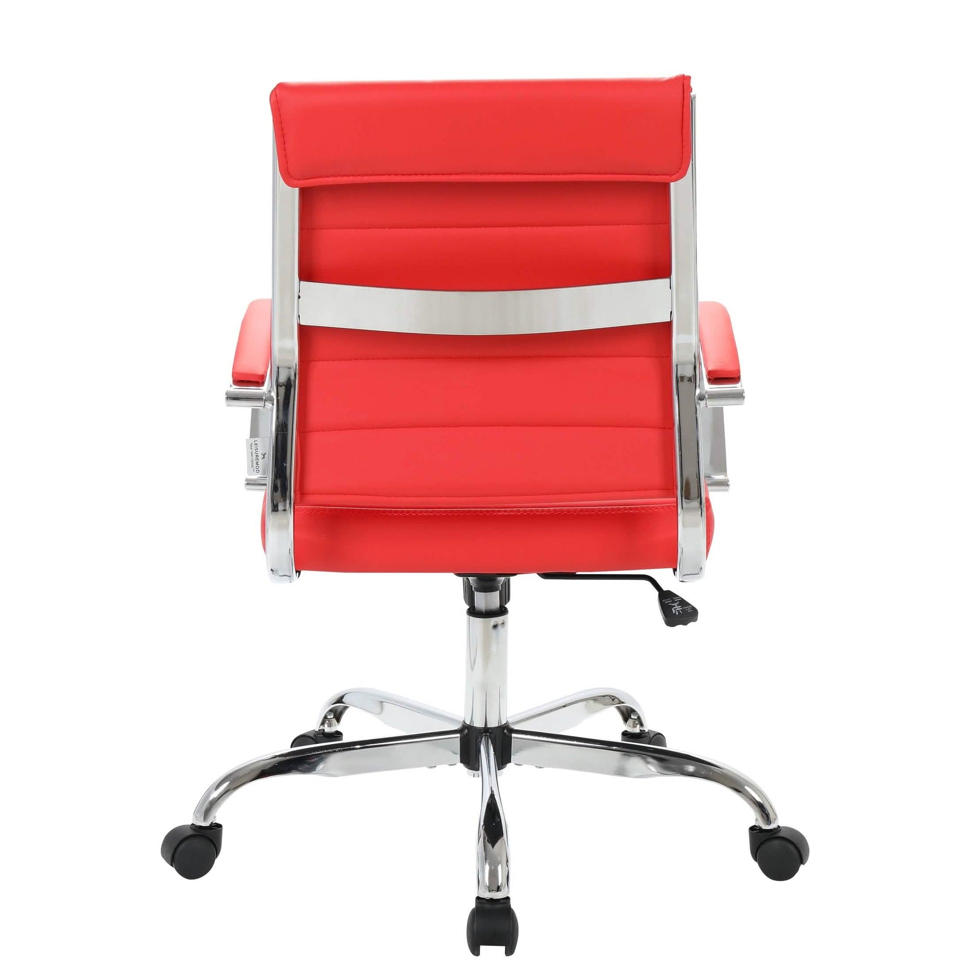 Benmar Mid - Back Leather Office Conference Chair Adjustable Height, Swivel, and Tilt