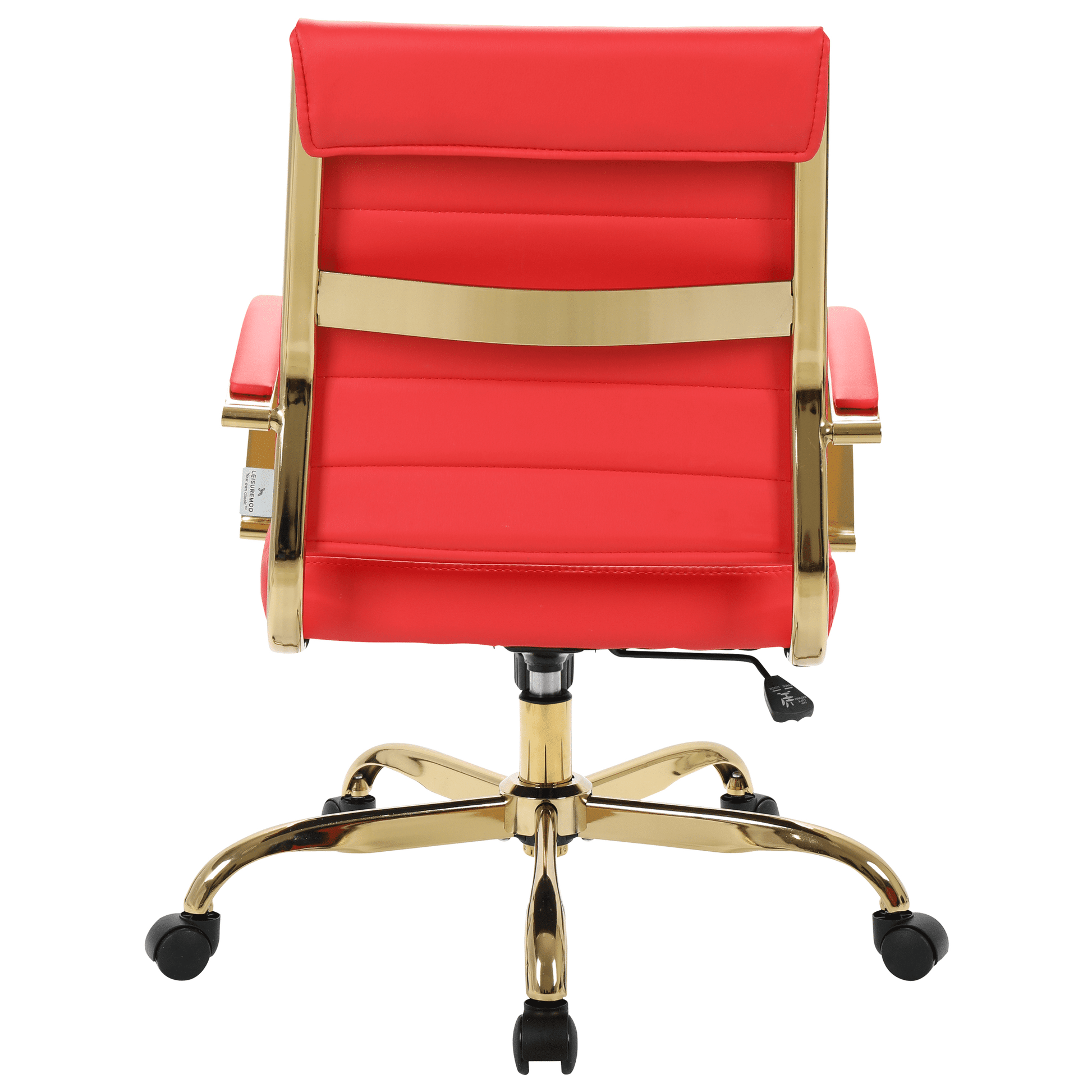 Benmar Mid - Back Leather Office Conference Chair Adjustable Height, Swivel, and Tilt