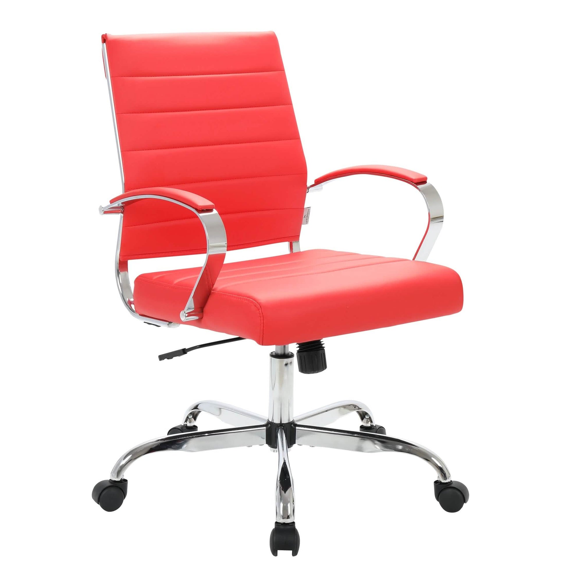 Benmar Mid - Back Leather Office Conference Chair Adjustable Height, Swivel, and Tilt