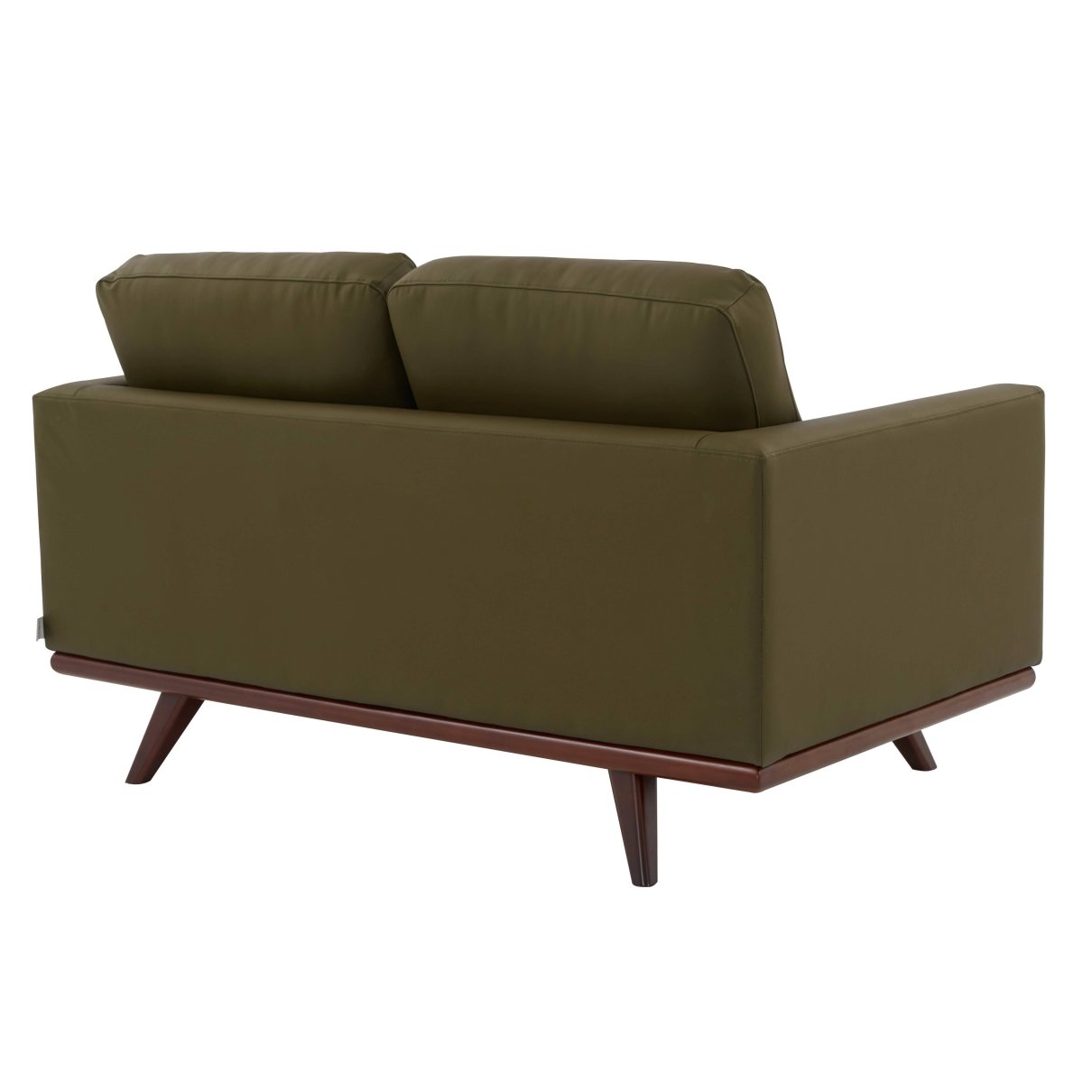 Birch Wood Base Leather/Mesh Loveseat - Chester Collection