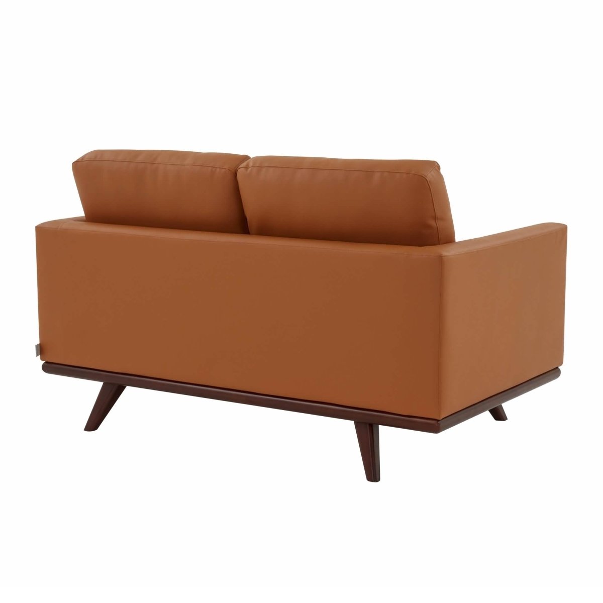 Birch Wood Base Leather/Mesh Loveseat - Chester Collection
