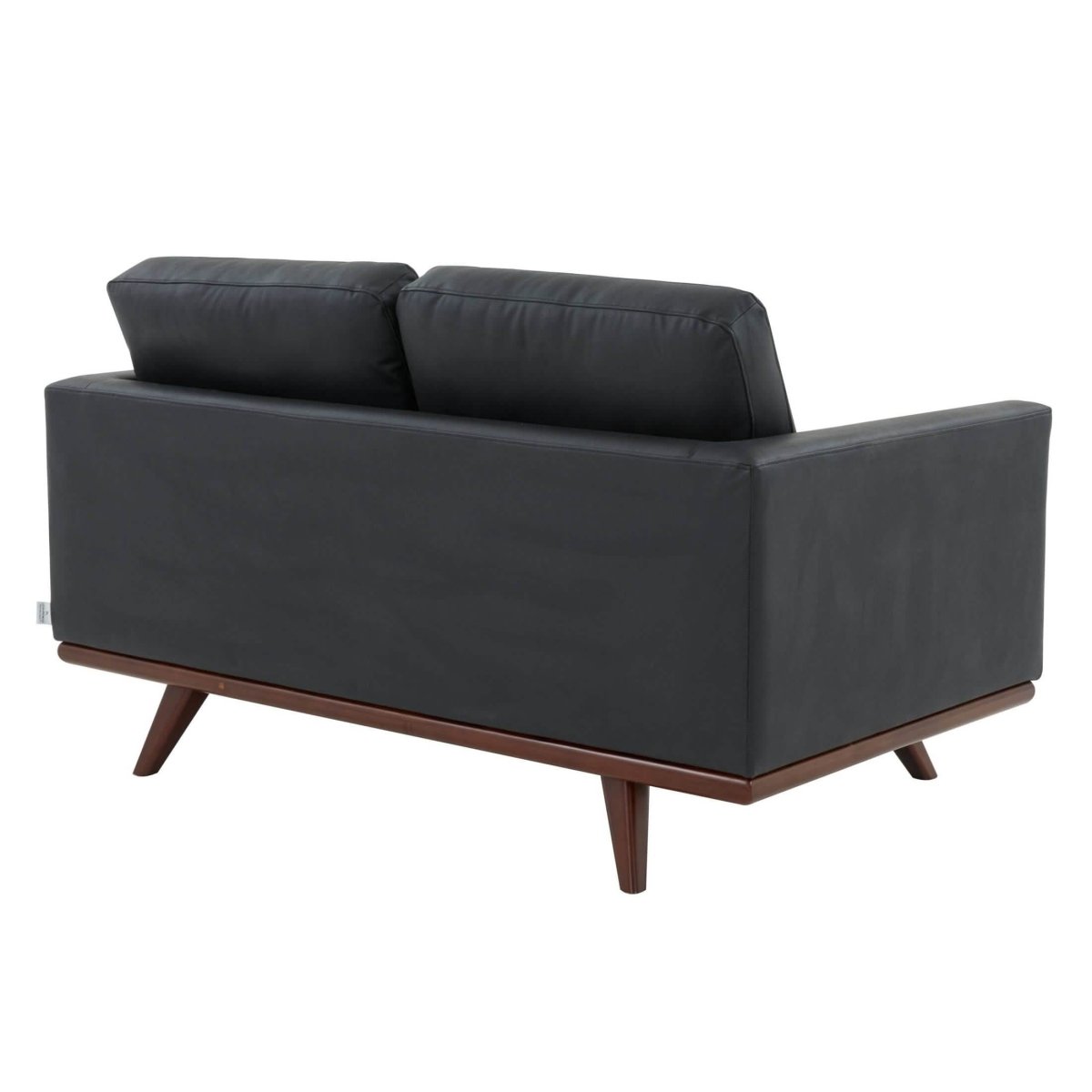 Birch Wood Base Leather/Mesh Loveseat - Chester Collection