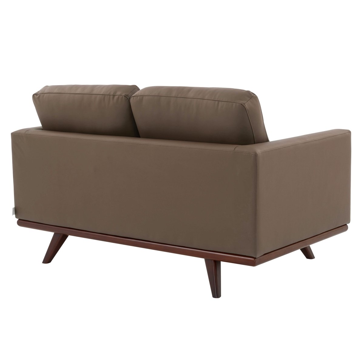 Birch Wood Base Leather/Mesh Loveseat - Chester Collection