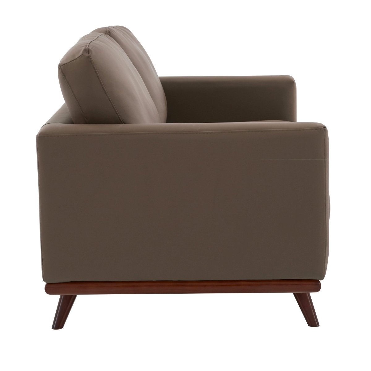 Birch Wood Base Leather/Mesh Loveseat - Chester Collection