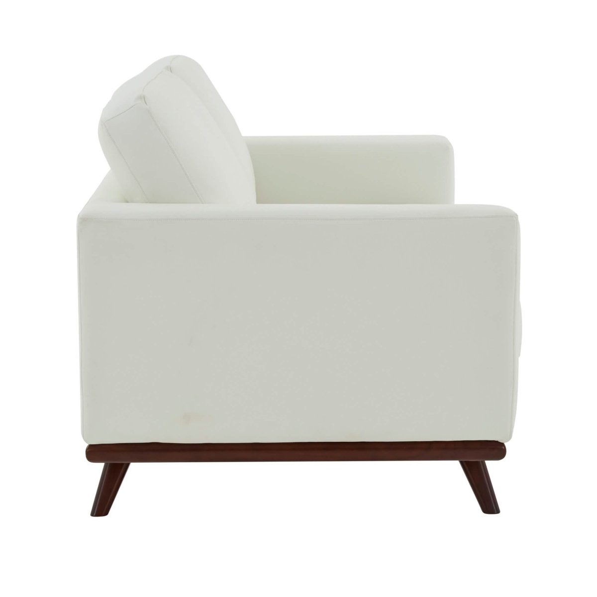 Birch Wood Base Leather/Mesh Loveseat - Chester Collection