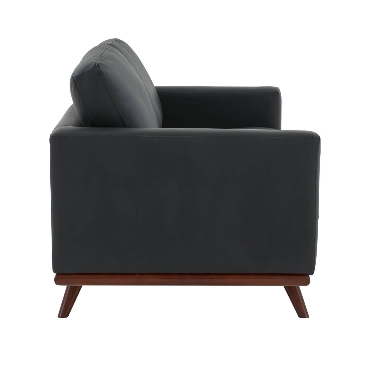 Birch Wood Base Leather/Mesh Loveseat - Chester Collection