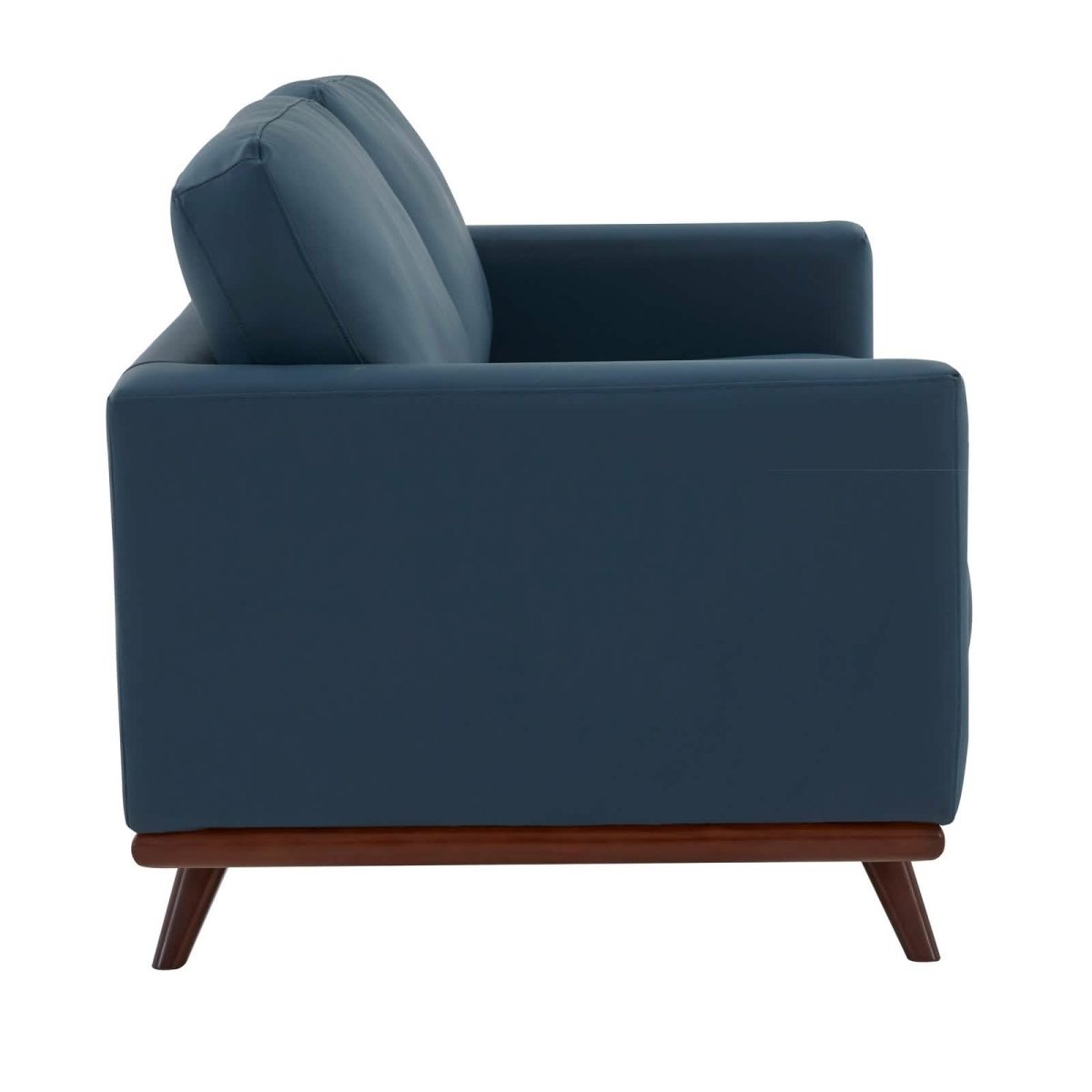 Birch Wood Base Leather/Mesh Loveseat - Chester Collection