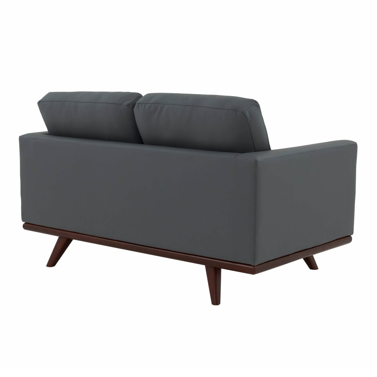 Birch Wood Base Leather/Mesh Loveseat - Chester Collection