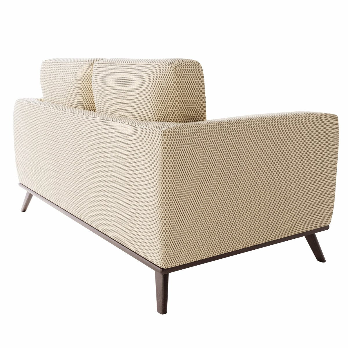 Birch Wood Base Leather/Mesh Loveseat - Chester Collection