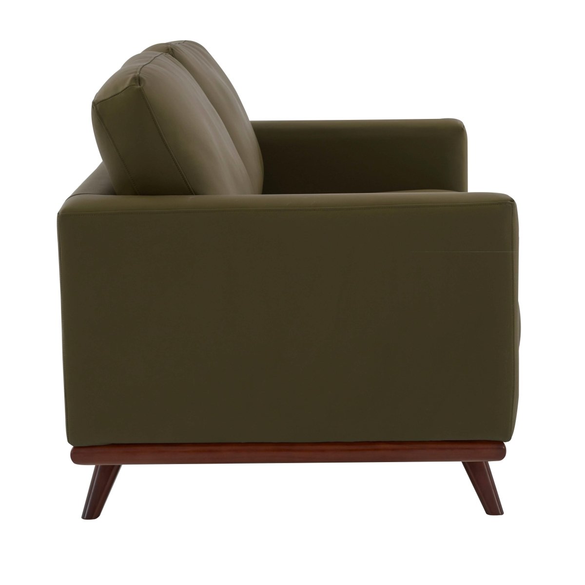Birch Wood Base Leather/Mesh Loveseat - Chester Collection
