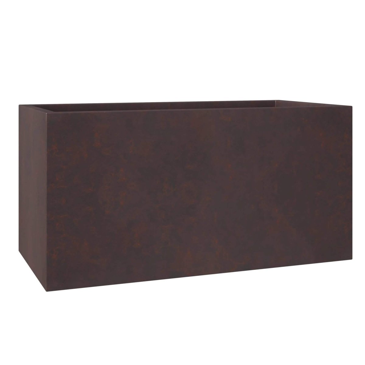 Bloom Mid - Century Modern Rectangular Fiberstone and MGO Clay Planter for Indoor and Outdoor