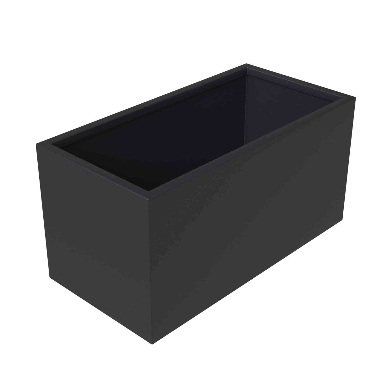Bloom Mid - Century Modern Rectangular Fiberstone and MGO Clay Planter for Indoor and Outdoor