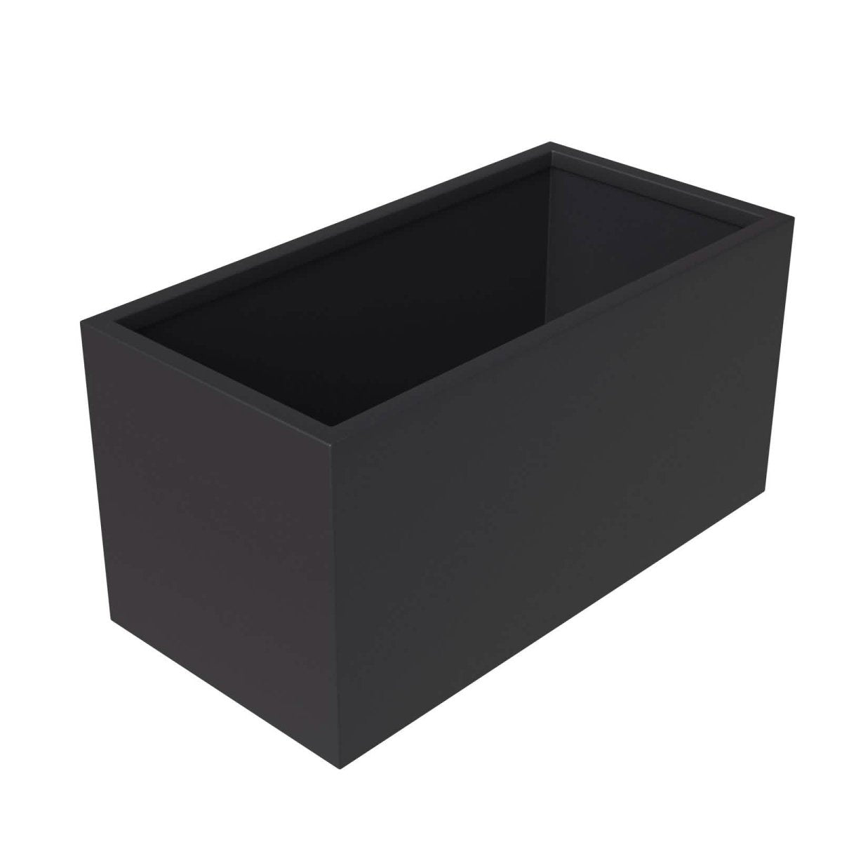 Bloom Mid - Century Modern Rectangular Fiberstone and MGO Clay Planter for Indoor and Outdoor