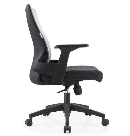 Brio Mid-Back Adjustable Office Chair Upholstered in Cotton