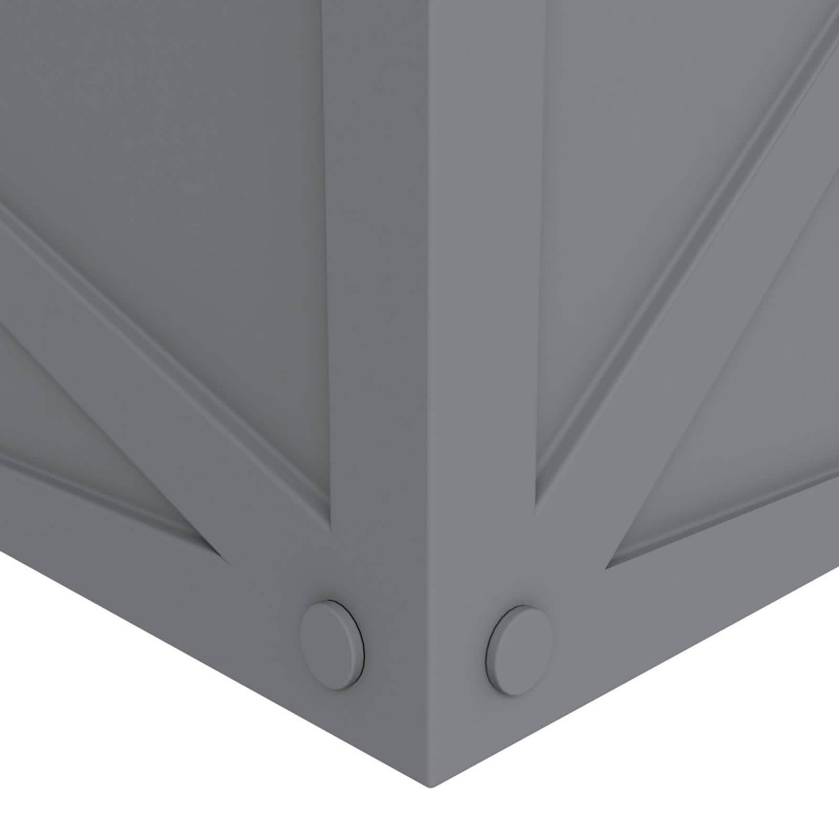 Bonsai Fiberglass and Clay Planter - Rectangular Weather - Resistant Planter Box with Drainage Holes