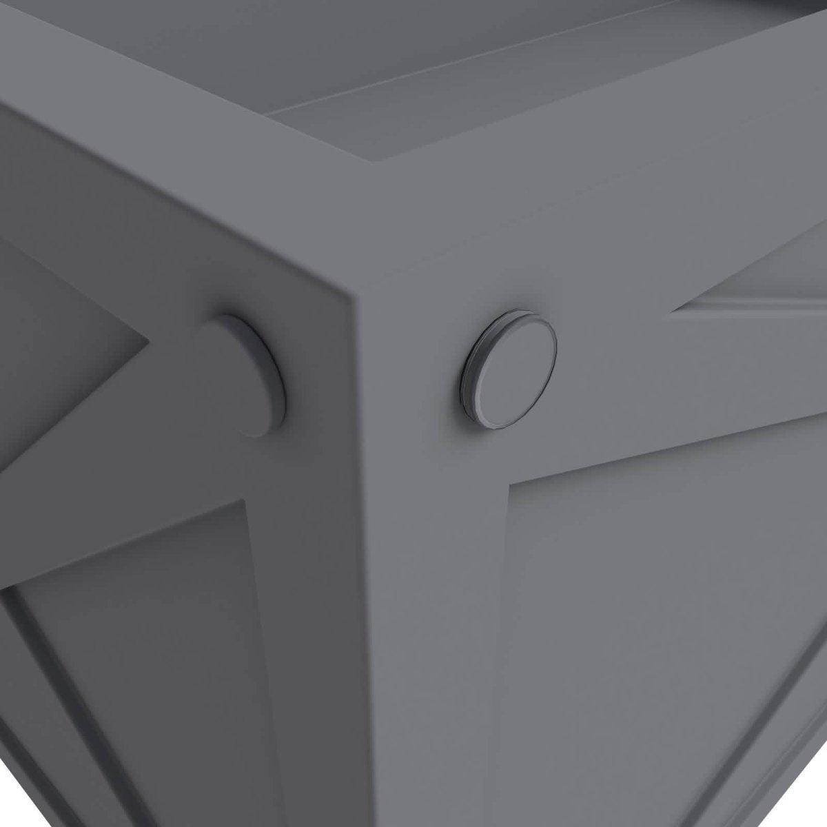 Bonsai Fiberglass and Clay Planter - Rectangular Weather - Resistant Planter Box with Drainage Holes