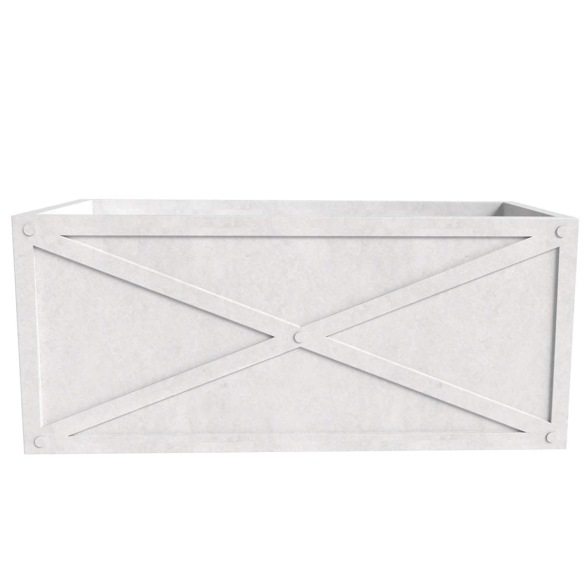 Bonsai Fiberglass and Clay Planter - Rectangular Weather - Resistant Planter Box with Drainage Holes