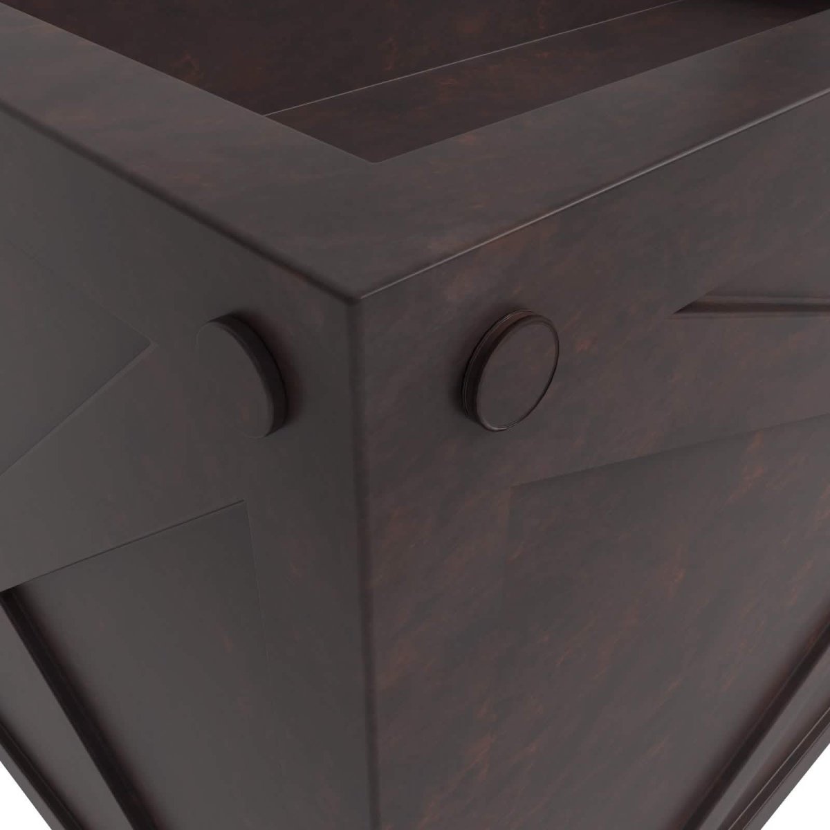 Bonsai Fiberglass and Clay Planter - Rectangular Weather - Resistant Planter Box with Drainage Holes