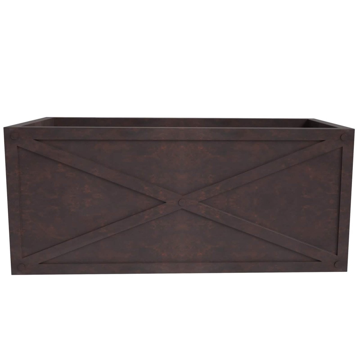 Bonsai Fiberglass and Clay Planter - Rectangular Weather - Resistant Planter Box with Drainage Holes